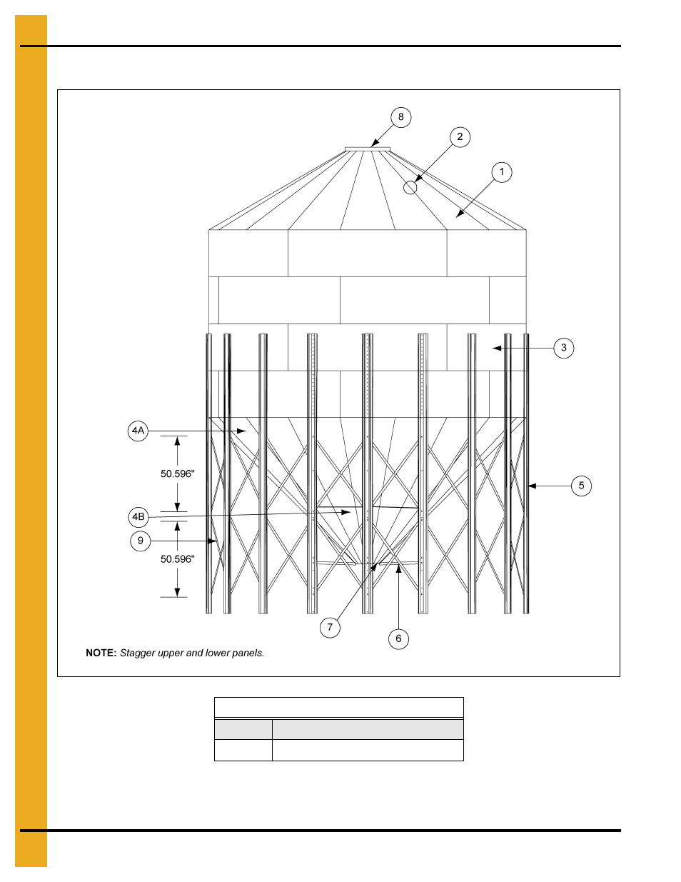 18' diameter 45° hopper bin specifications, Parts list | Grain Systems Tanks PNEG-257 User Manual | Page 88 / 98