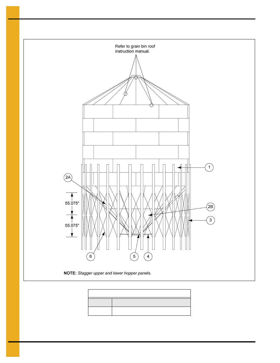 21' diameter 45° hopper bin specifications, Parts list | Grain Systems Tanks PNEG-257 User Manual | Page 92 / 98