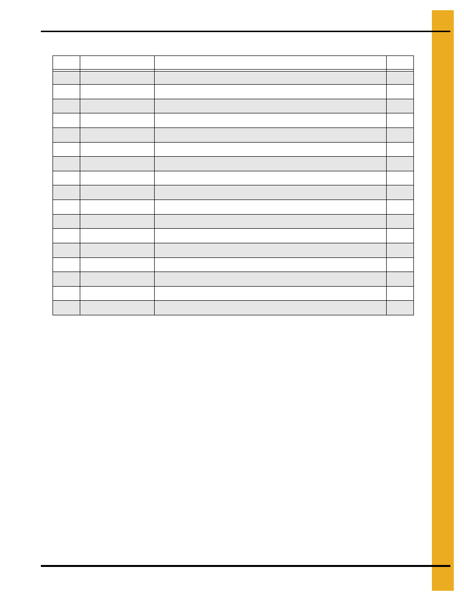 Parts list | Grain Systems Tanks PNEG-257 User Manual | Page 93 / 98