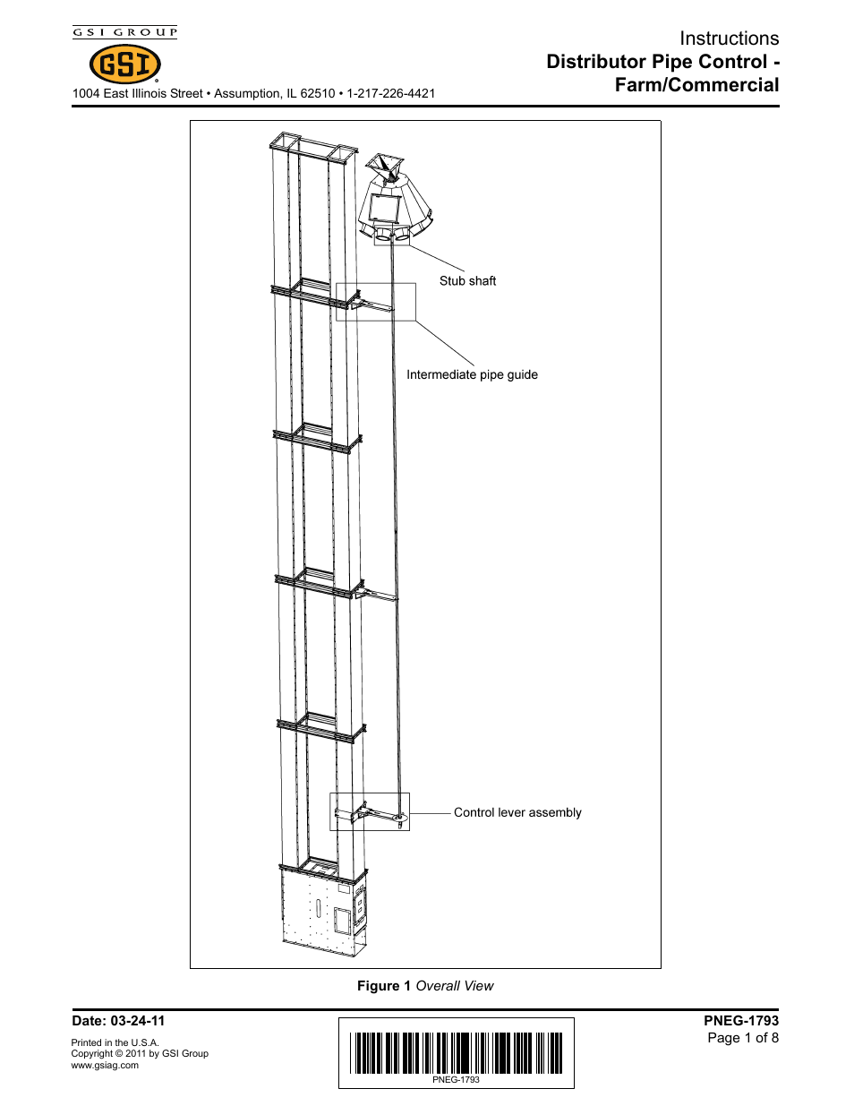 Grain Systems Bucket Elevtors, Conveyors, Series II Sweeps PNEG-1793 User Manual | 8 pages