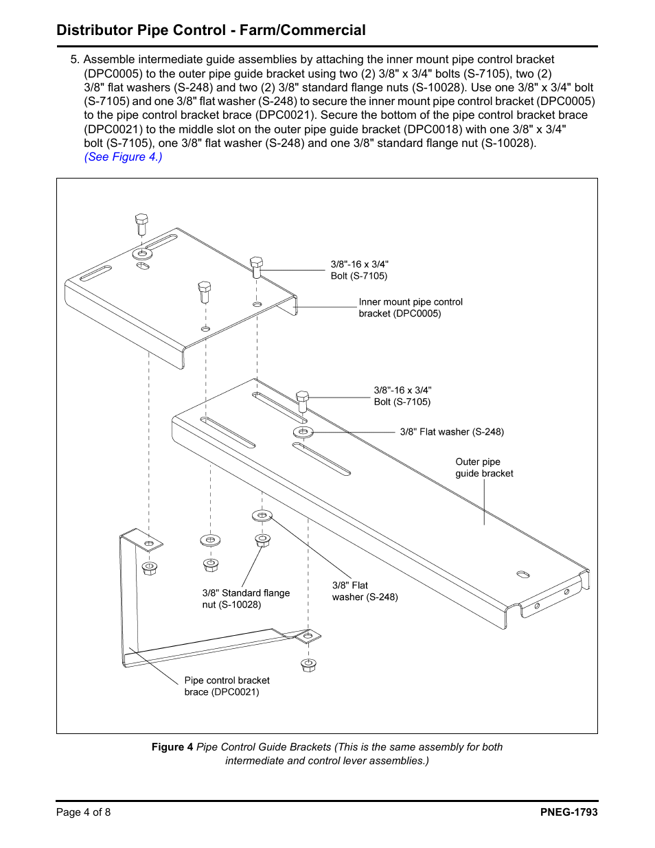 Distributor pipe control - farm/commercial | Grain Systems Bucket Elevtors, Conveyors, Series II Sweeps PNEG-1793 User Manual | Page 4 / 8