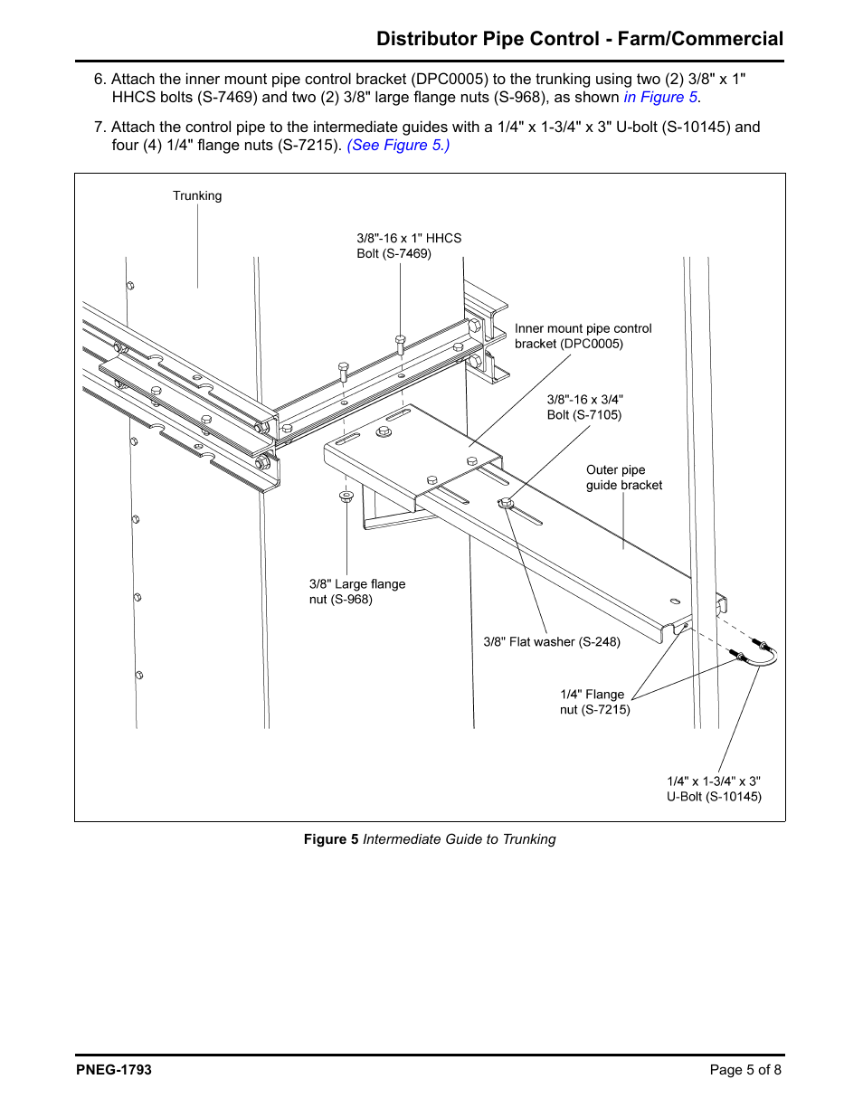 Distributor pipe control - farm/commercial | Grain Systems Bucket Elevtors, Conveyors, Series II Sweeps PNEG-1793 User Manual | Page 5 / 8