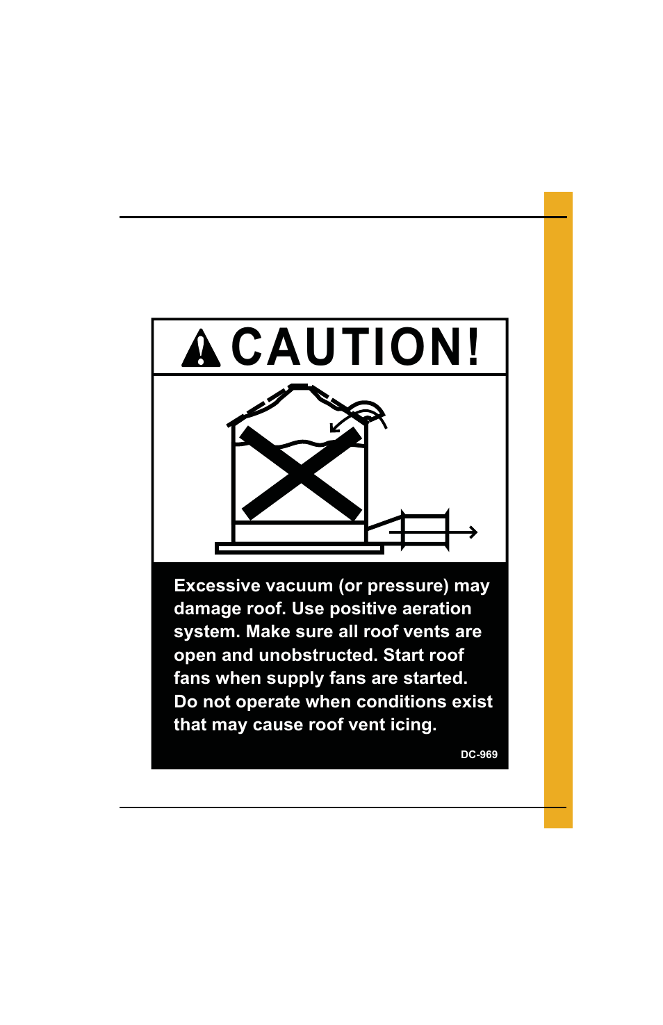 Safety decals, Chapter 3 safety decals, Caution | Grain Systems Bin Flooring PNEG-225 User Manual | Page 11 / 80