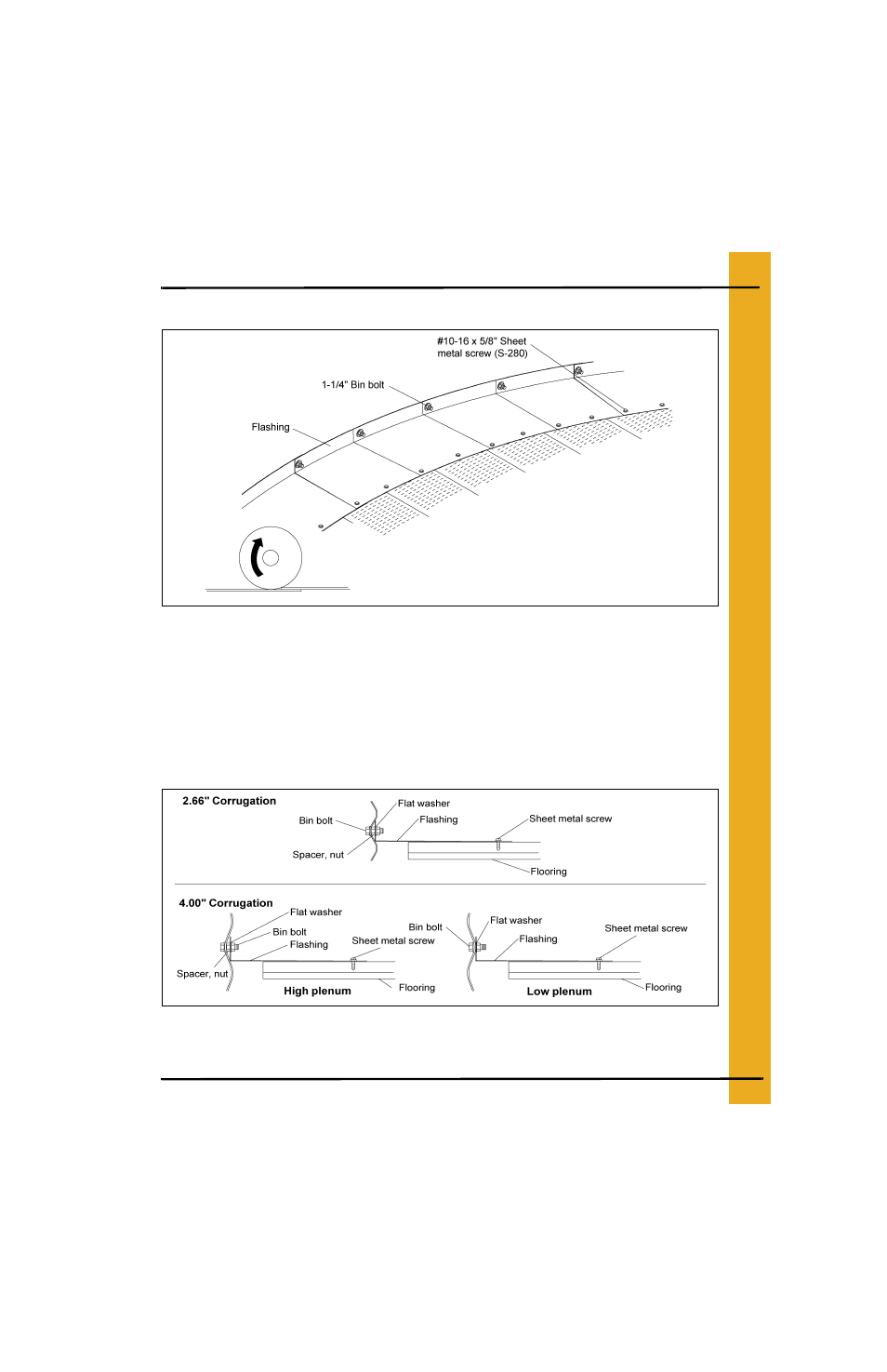 Flashing installation, Grain systems formed flashing installation | Grain Systems Bin Flooring PNEG-225 User Manual | Page 19 / 80
