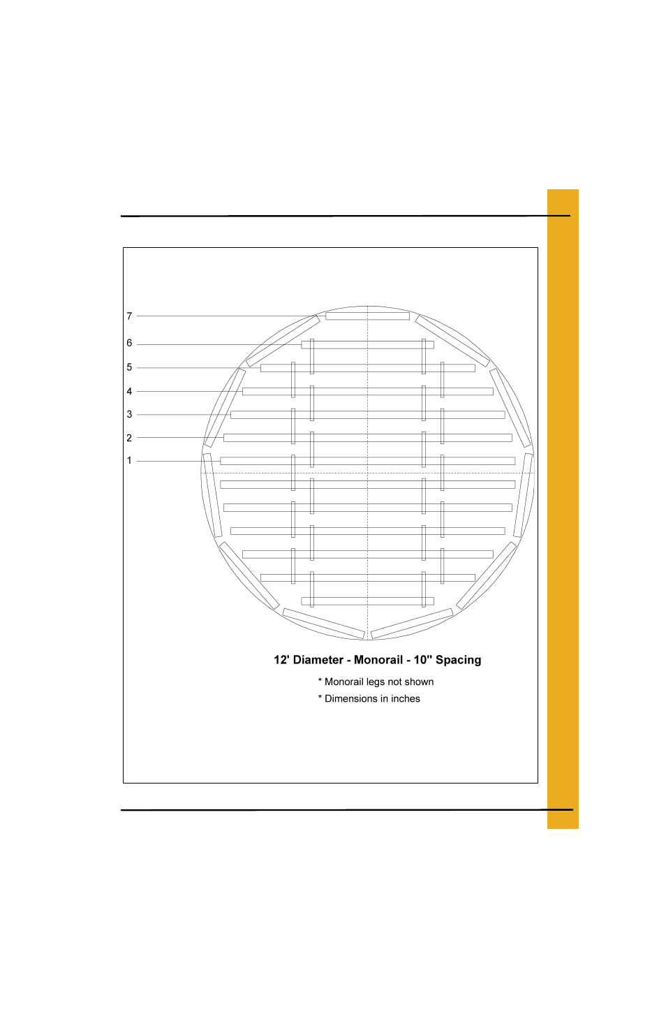 12' bin floor layouts (continued) | Grain Systems Bin Flooring PNEG-225 User Manual | Page 21 / 80