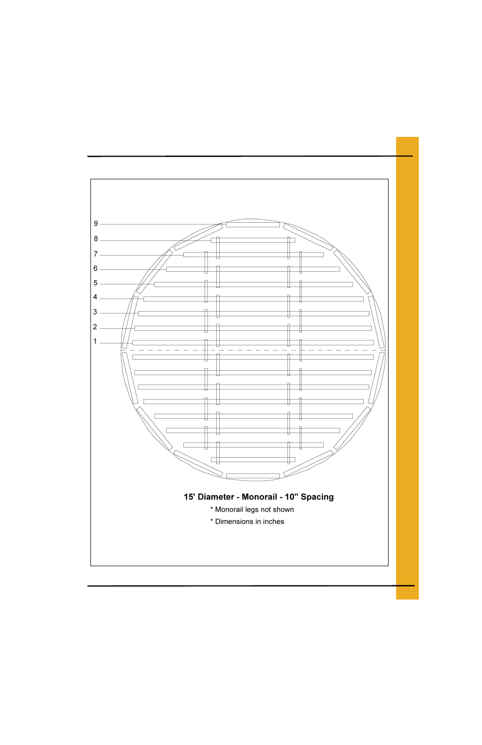 15' bin floor layouts (continued) | Grain Systems Bin Flooring PNEG-225 User Manual | Page 23 / 80