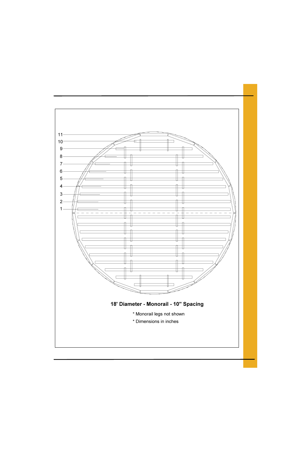 18' bin floor layouts (continued) | Grain Systems Bin Flooring PNEG-225 User Manual | Page 25 / 80