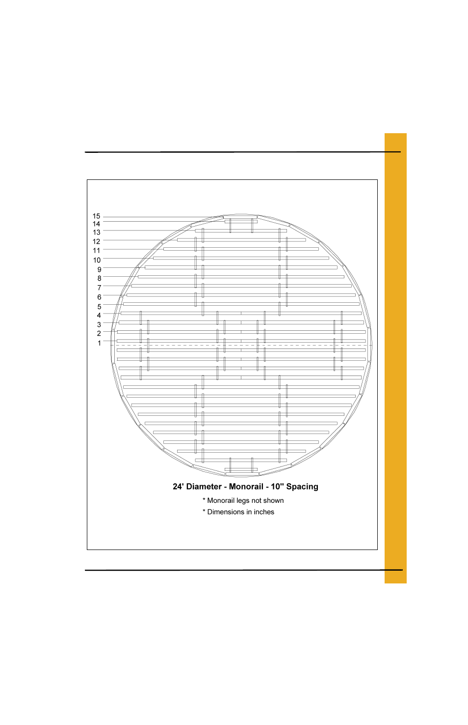 24' bin floor layouts (continued) | Grain Systems Bin Flooring PNEG-225 User Manual | Page 31 / 80
