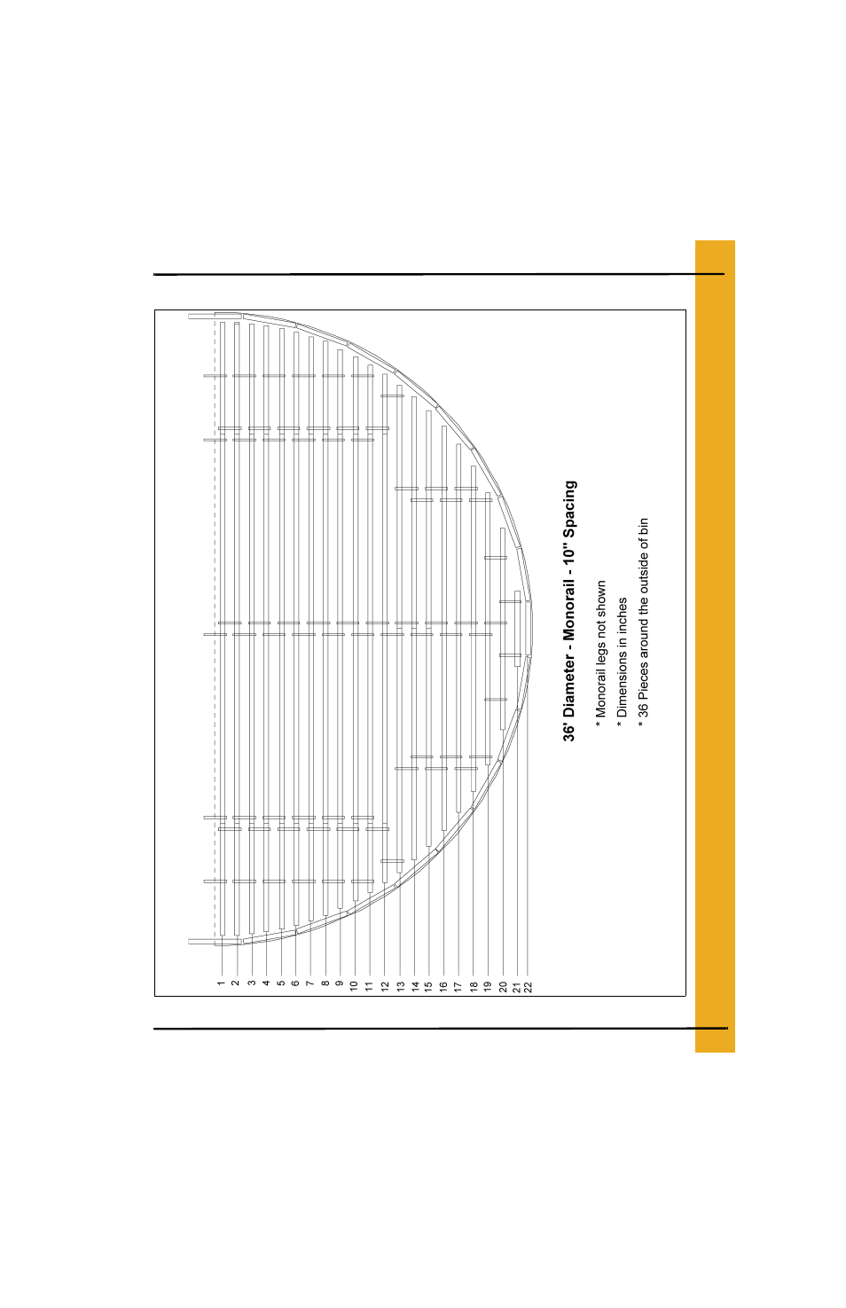 36' bin floor layouts (continued) | Grain Systems Bin Flooring PNEG-225 User Manual | Page 41 / 80