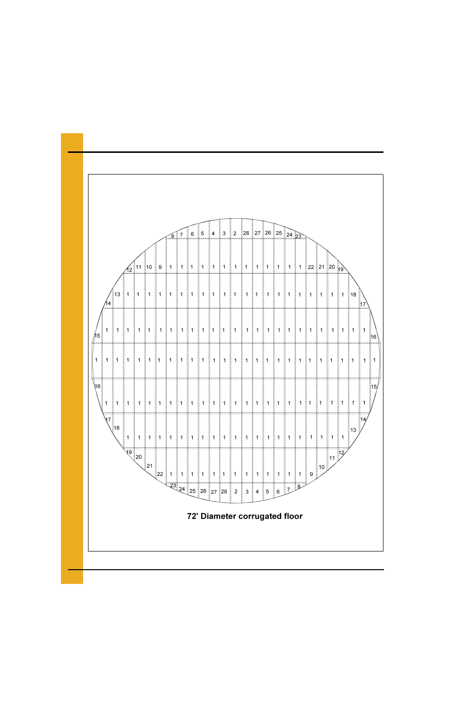 72' bin floor layouts (continued) | Grain Systems Bin Flooring PNEG-225 User Manual | Page 66 / 80