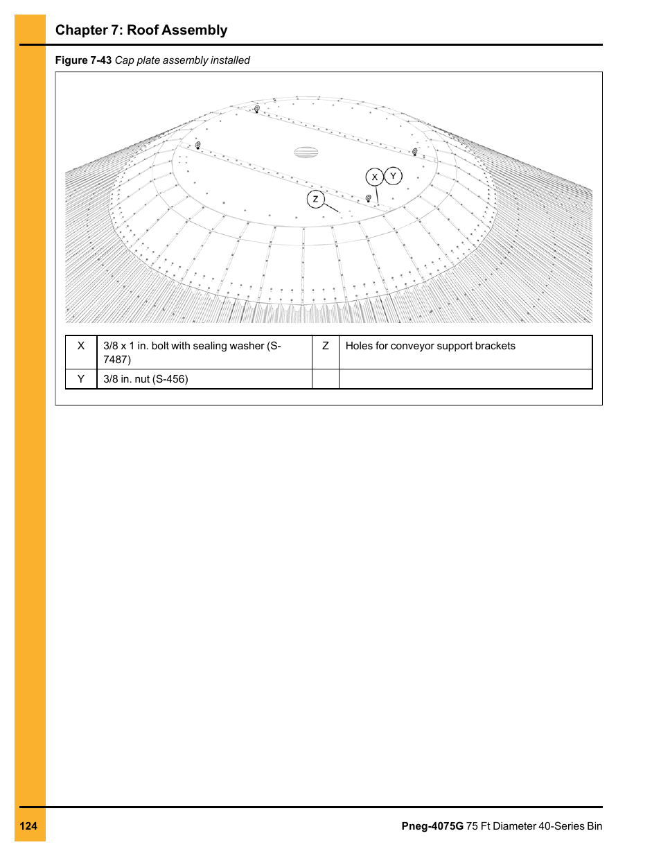 Chapter 7: roof assembly | Grain Systems Tanks PNEG-4075G User Manual | Page 124 / 170