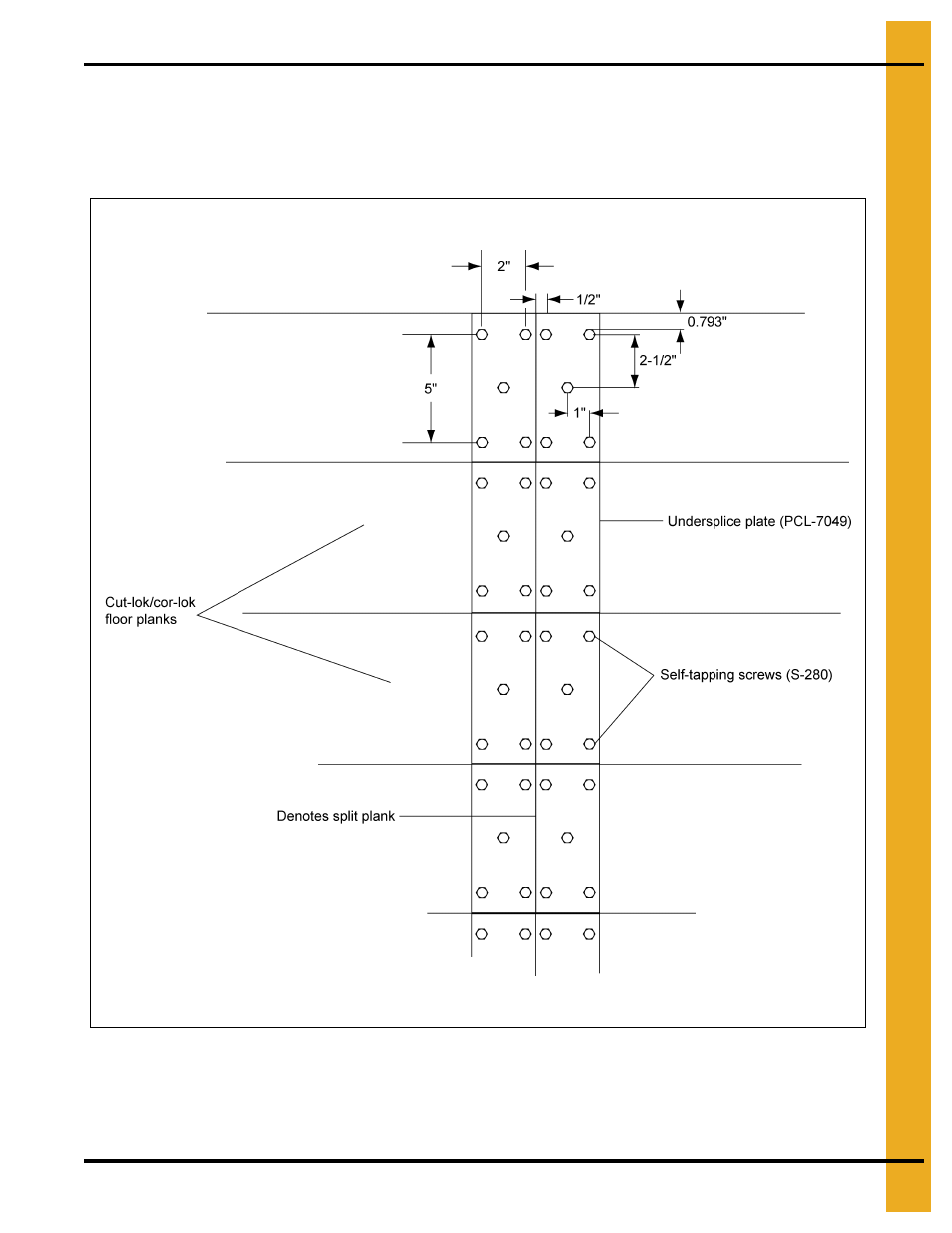 Installing the undersplice | Grain Systems Bin Flooring PNEG-223 User Manual | Page 11 / 38