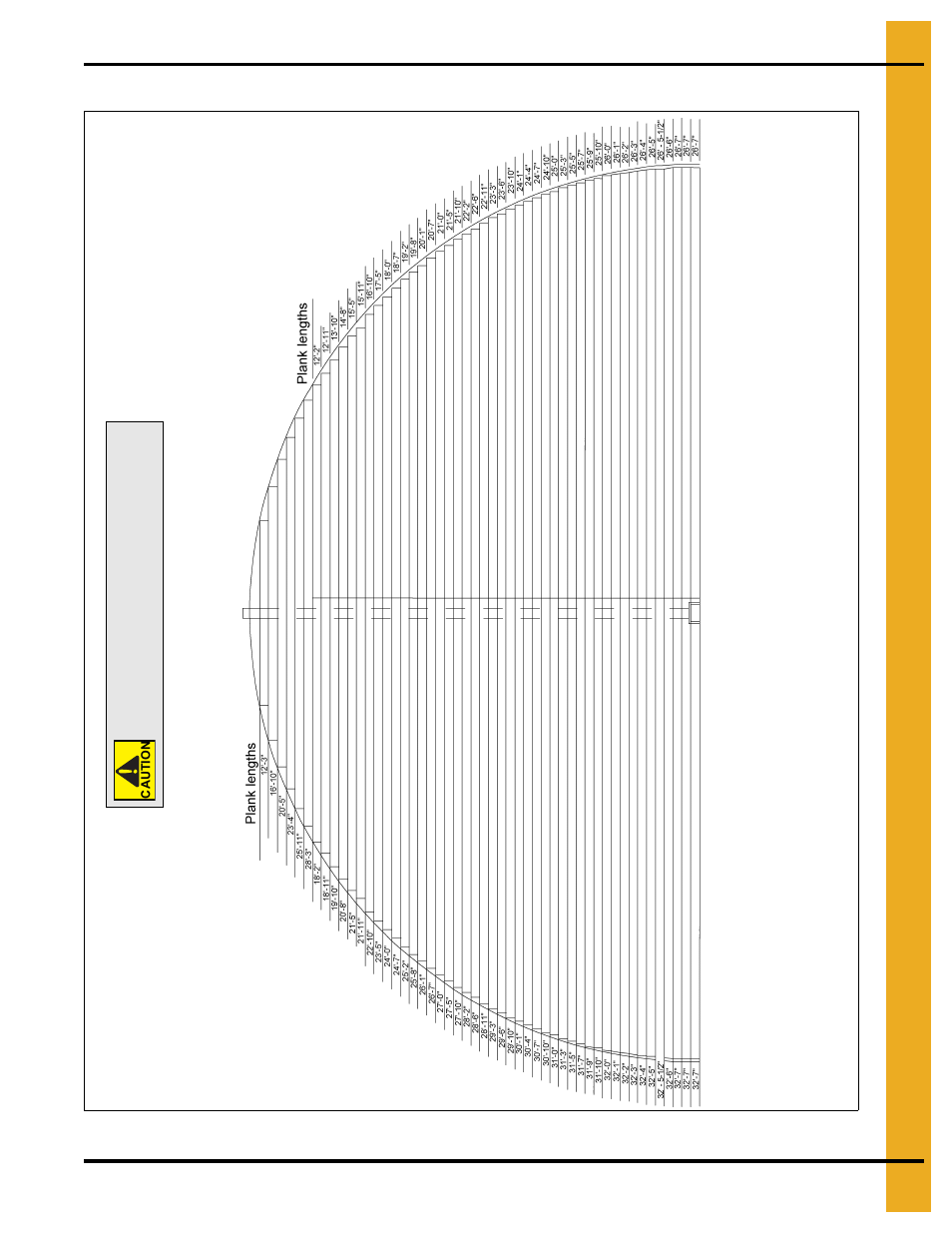 Plank lengths, Chapter 7 plank lengths, 60' floor plank lengths | Grain Systems Bin Flooring PNEG-223 User Manual | Page 17 / 38