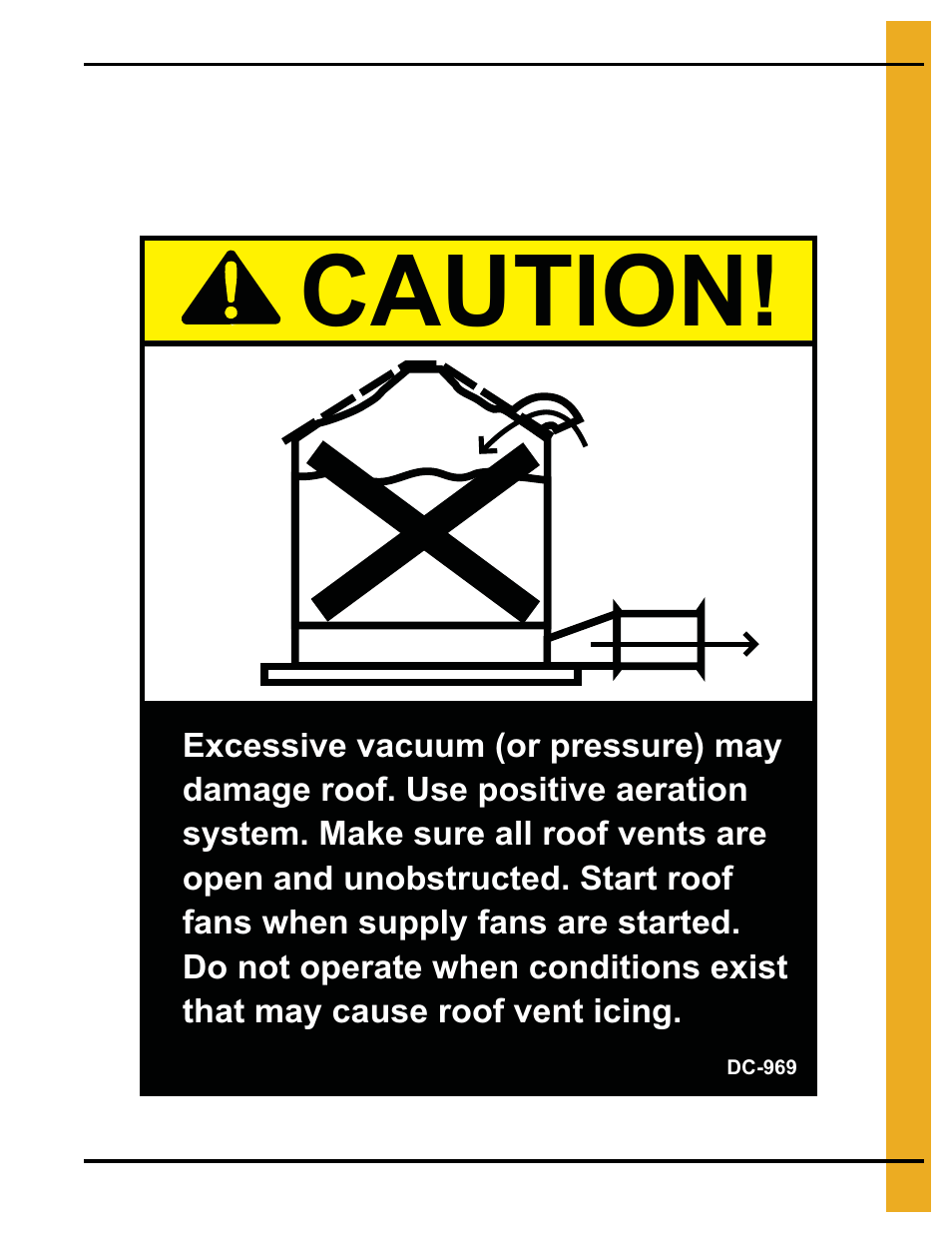 Decals, Chapter 3 decals, Caution | Grain Systems Bin Accessories PNEG-1787 User Manual | Page 11 / 54