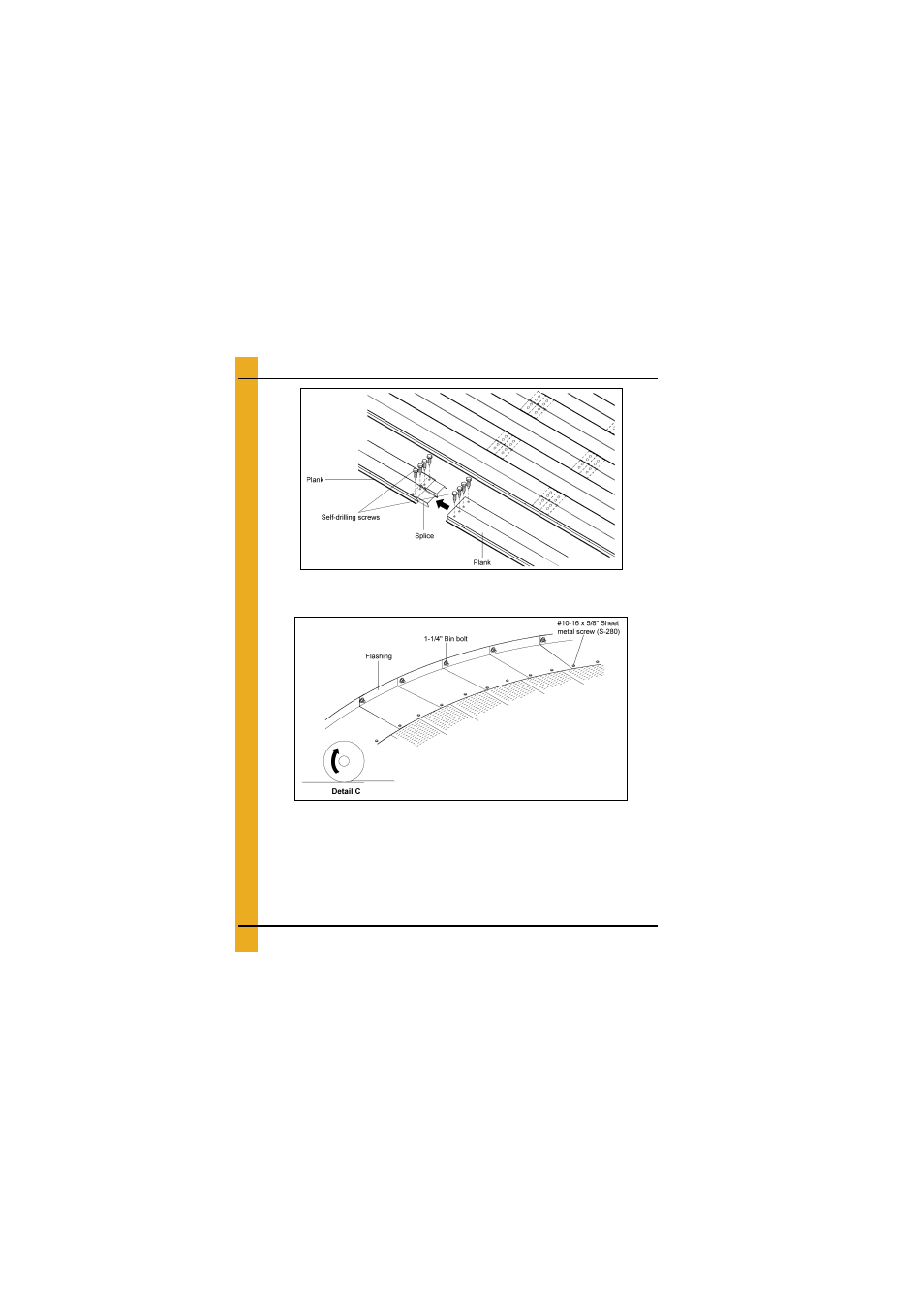 Flashing installation, See fi, Gure 5b on pag | Grain Systems Bin Flooring PNEG-1834 User Manual | Page 22 / 48