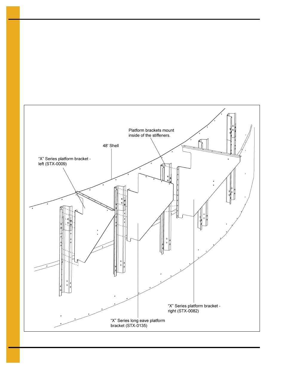 42'-60' ladder eave platform assembly, Ladder eave platform package | Grain Systems Bin Accessories PNEG-1773 User Manual | Page 34 / 88