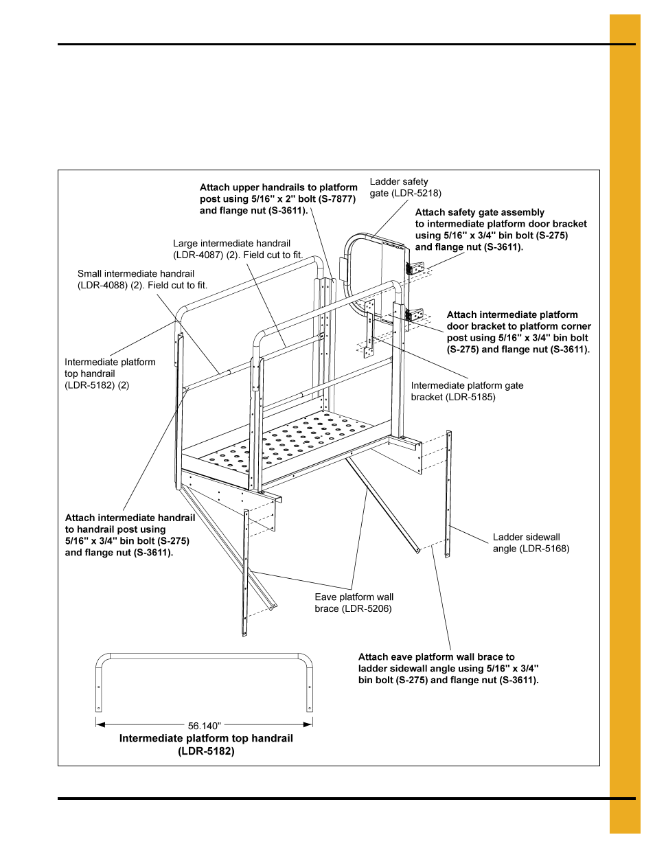 Platform package (continued) | Grain Systems Bin Accessories PNEG-1773 User Manual | Page 57 / 88