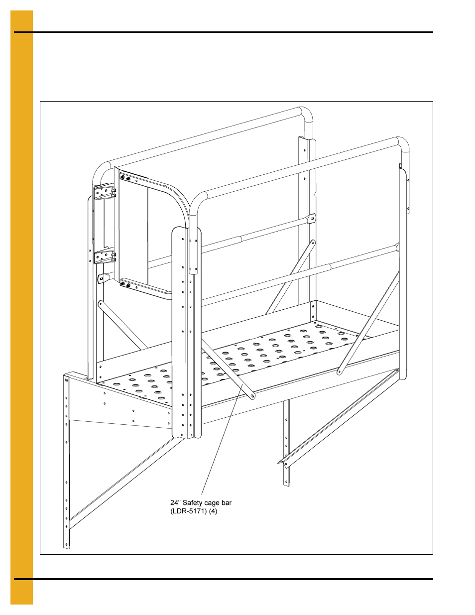 Platform and safety cage bar package | Grain Systems Bin Accessories PNEG-1773 User Manual | Page 58 / 88