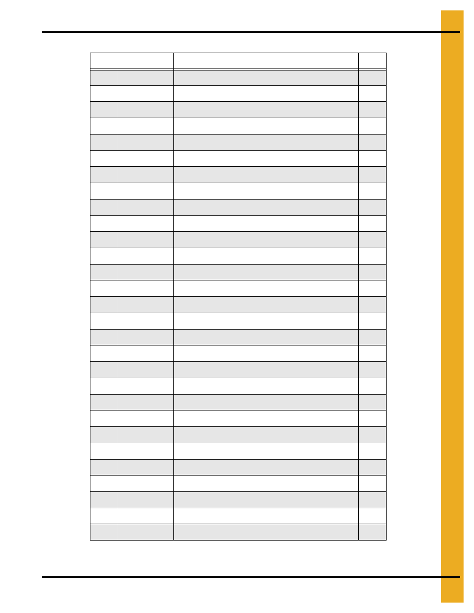 Parts list | Grain Systems Bin Accessories PNEG-1773 User Manual | Page 75 / 88