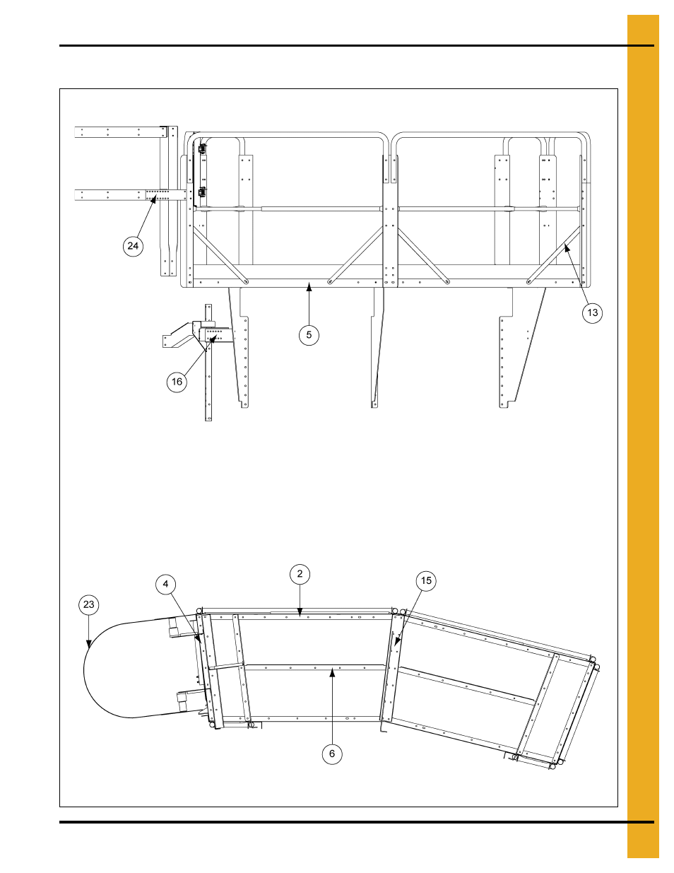42'-60' ladder eave platform assembly | Grain Systems Bin Accessories PNEG-1773 User Manual | Page 77 / 88