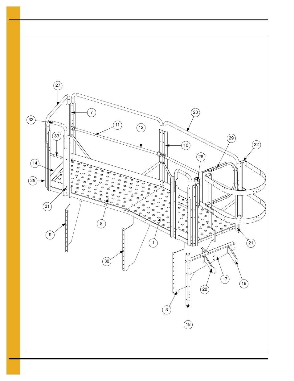 42'-60' ladder eave platform assembly (continued) | Grain Systems Bin Accessories PNEG-1773 User Manual | Page 78 / 88