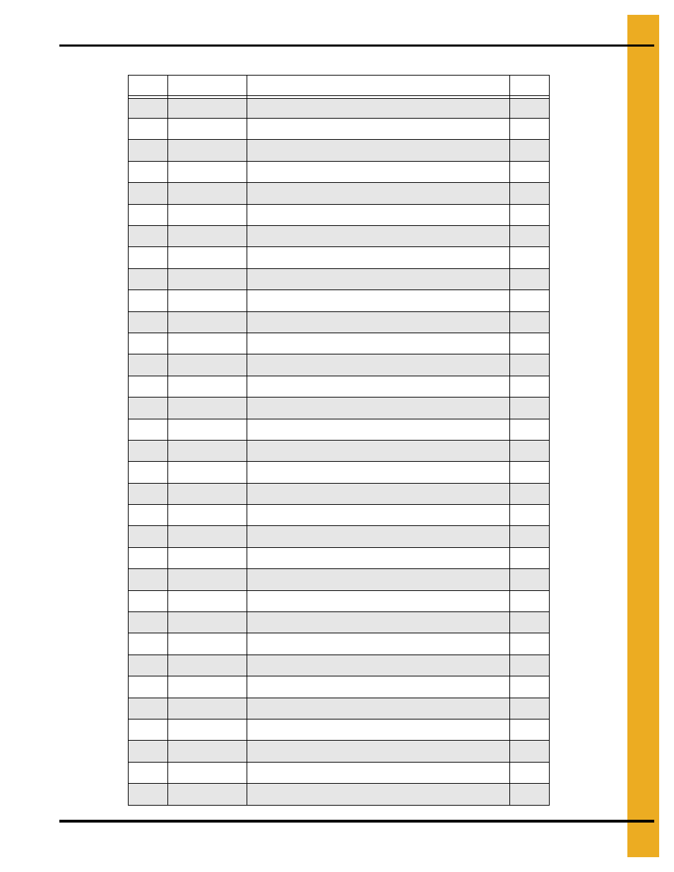 Parts list | Grain Systems Bin Accessories PNEG-1773 User Manual | Page 79 / 88