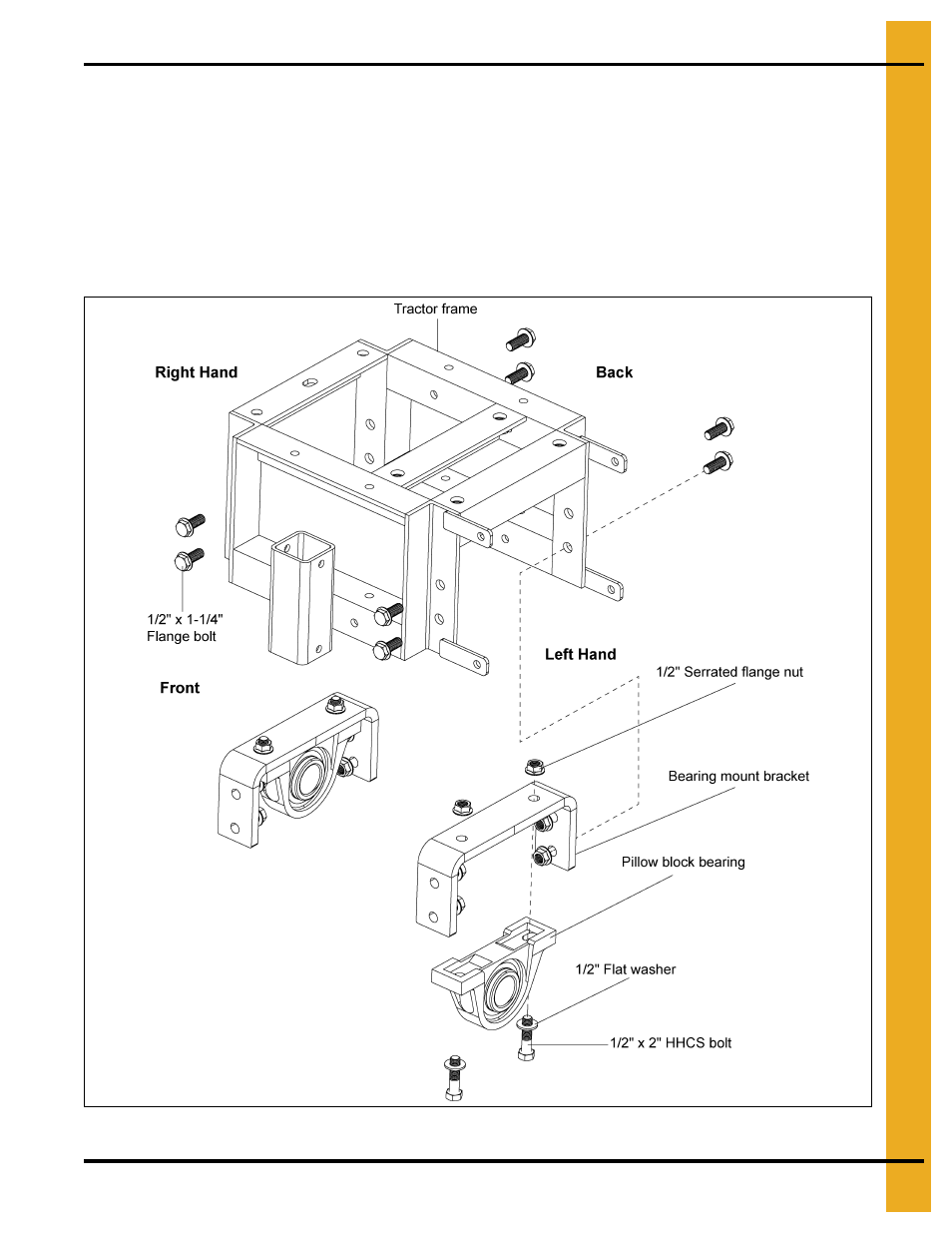 Assembly, Chapter 4 assembly, Sweep tractor assembly | Grain Systems Bucket Elevtors, Conveyors, Series II Sweeps PNEG-1597 User Manual | Page 11 / 50