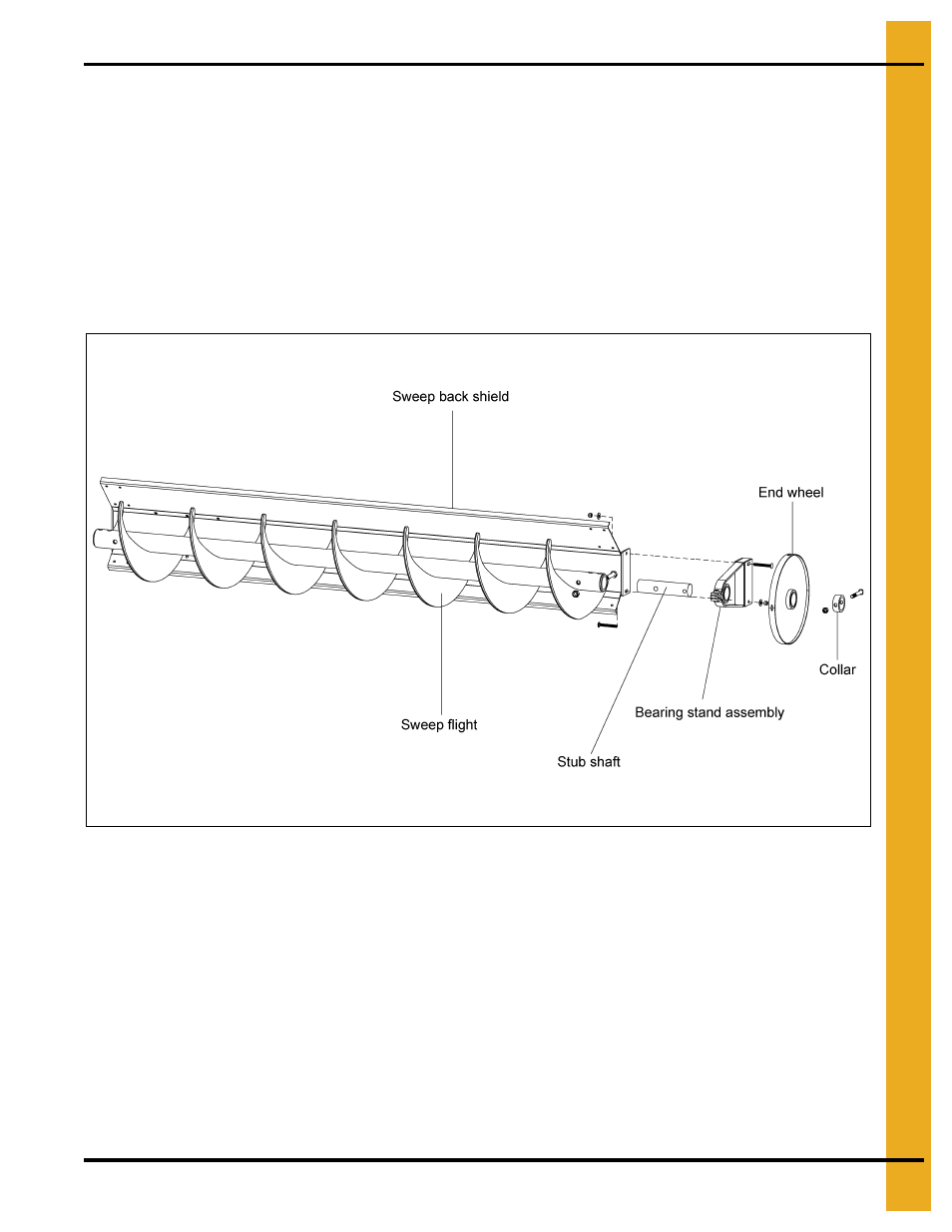 End wheel assembly | Grain Systems Bucket Elevtors, Conveyors, Series II Sweeps PNEG-1597 User Manual | Page 21 / 50