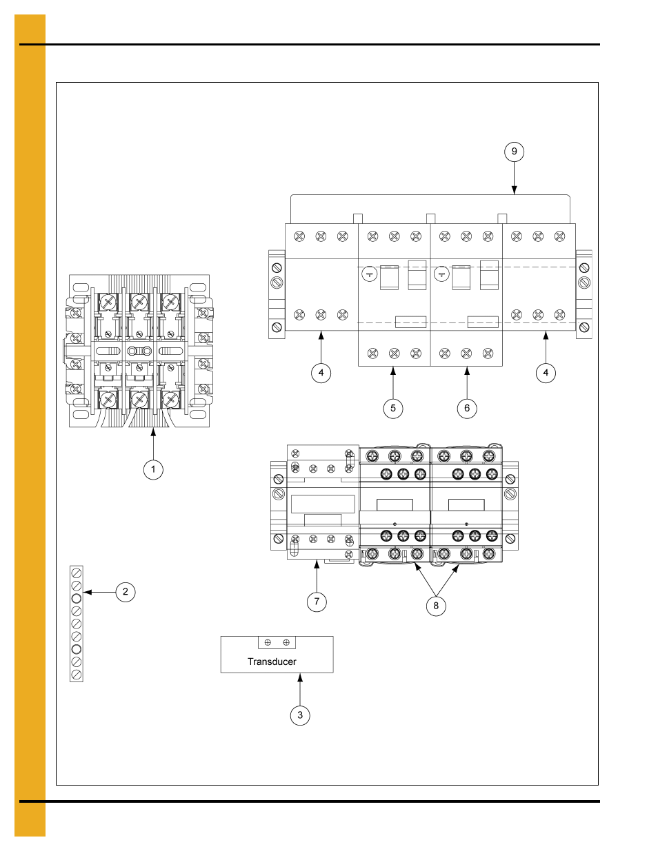 Standard control panel assembly 460v 3 phase | Grain Systems Bucket Elevtors, Conveyors, Series II Sweeps PNEG-1597 User Manual | Page 40 / 50