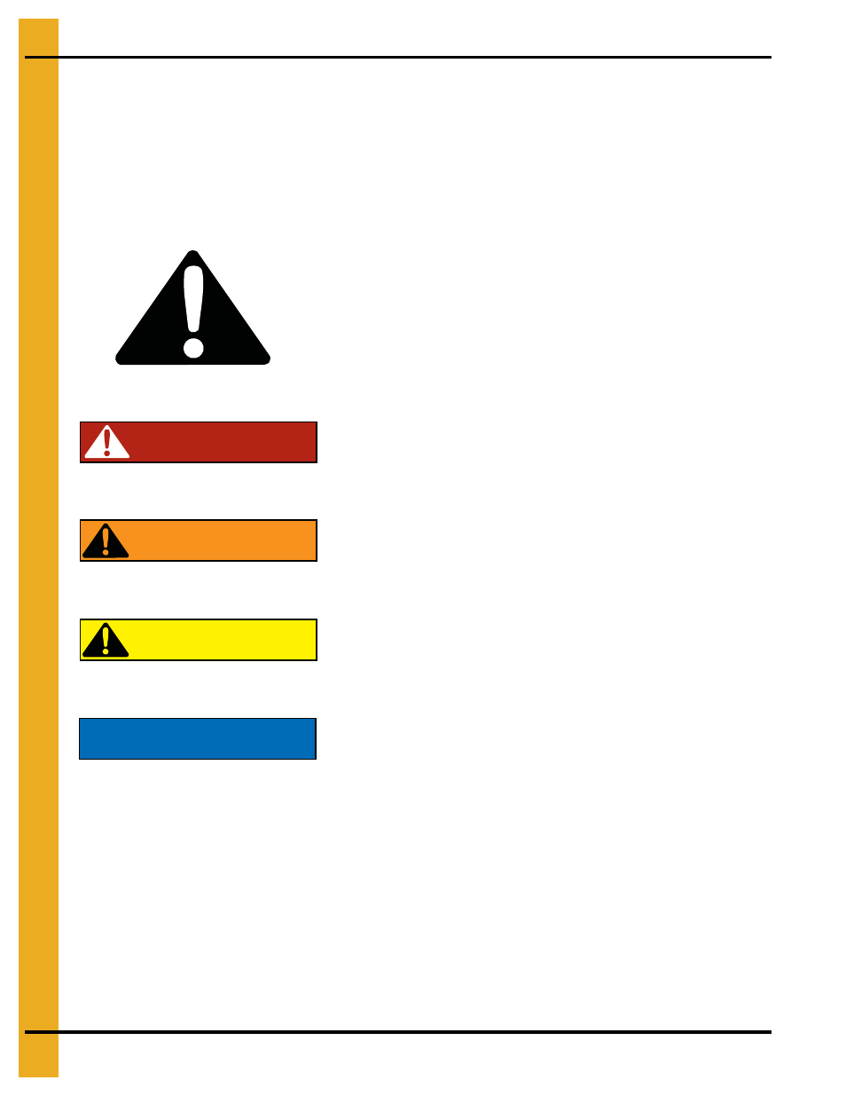 Safety, Chapter 2 safety, Safety guidelines | Danger, Warning caution notice | Grain Systems Tanks PNEG-1070 User Manual | Page 6 / 80