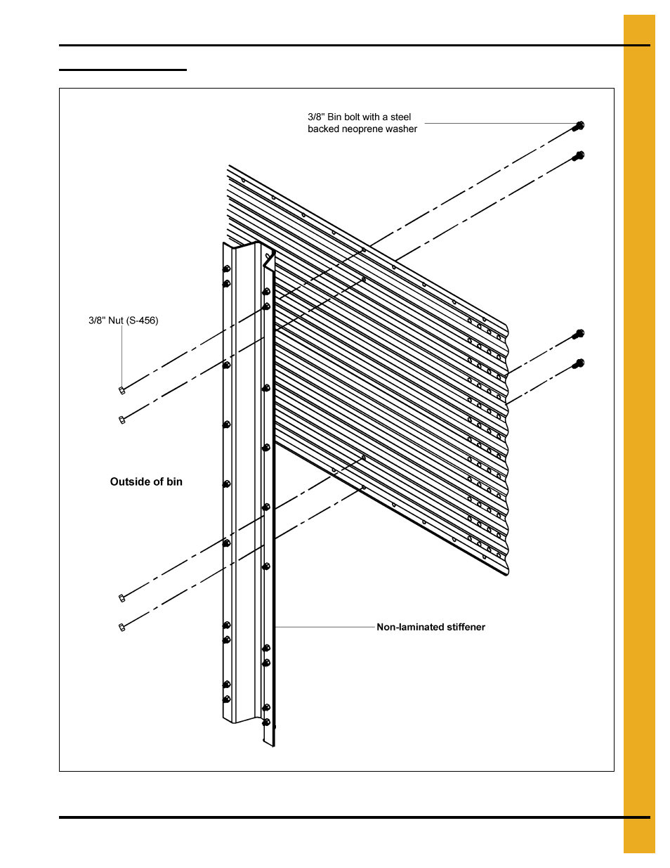 Non-laminated stiffener to sidewall detail | Grain Systems Tanks PNEG-1070 User Manual | Page 63 / 80