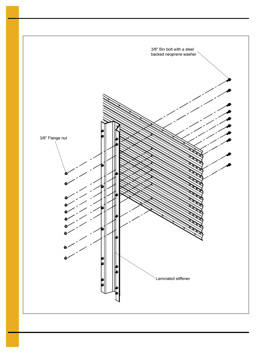 Laminated stiffener to sidewall detail | Grain Systems Tanks PNEG-1070 User Manual | Page 64 / 80