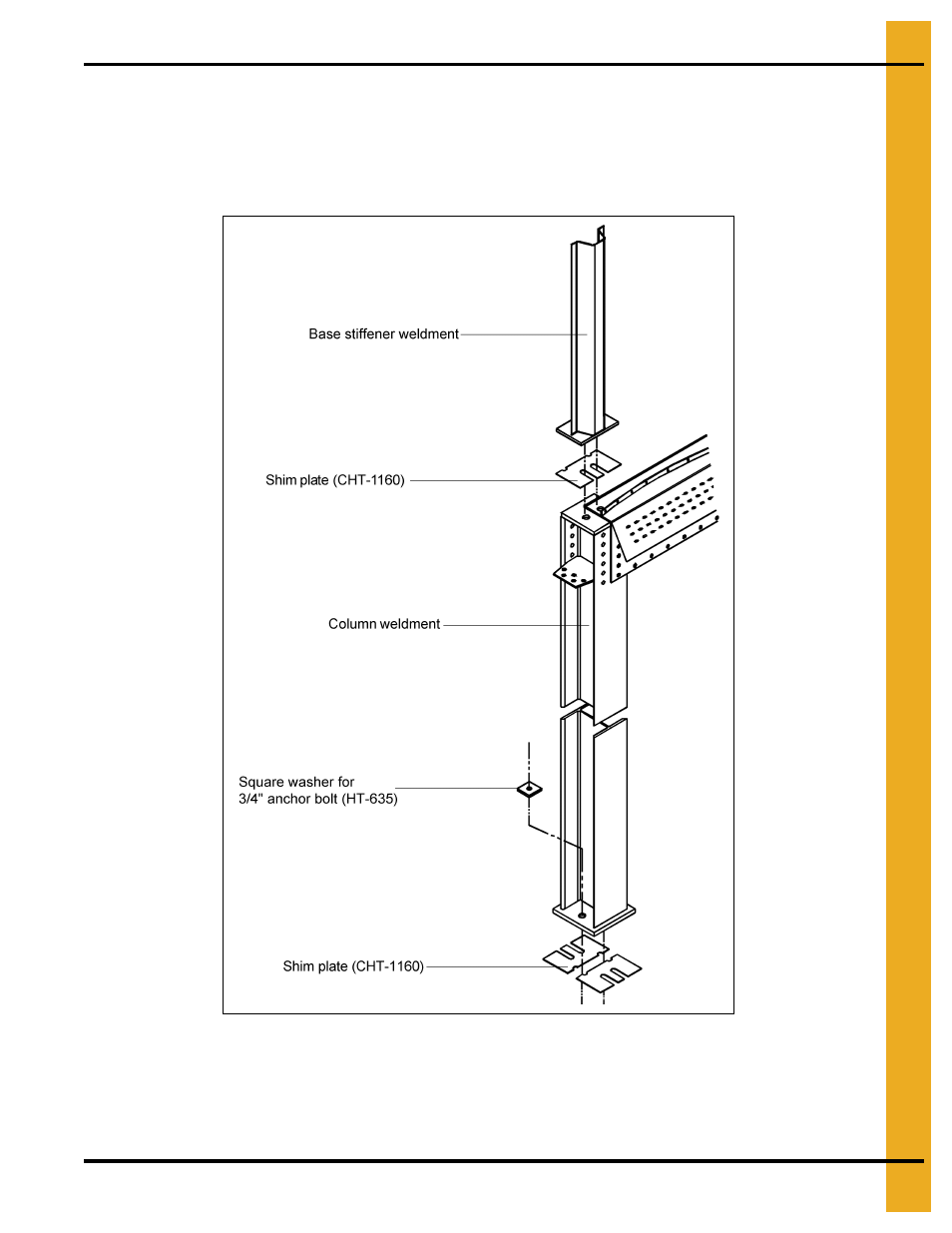 Stiffener shim plate detail (use when necessary) | Grain Systems Tanks PNEG-1070 User Manual | Page 67 / 80