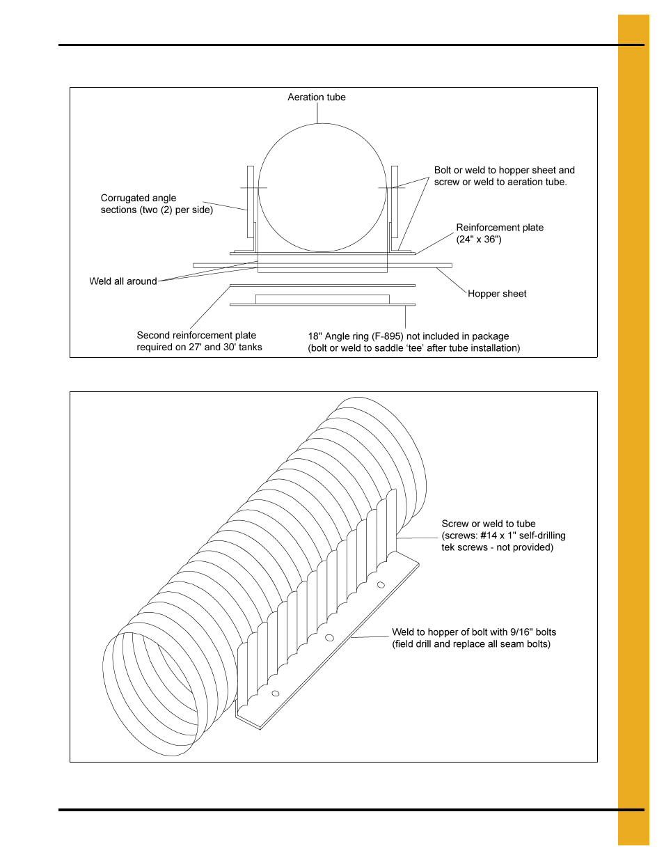 Aeration package (continued) | Grain Systems Tanks PNEG-1070 User Manual | Page 73 / 80