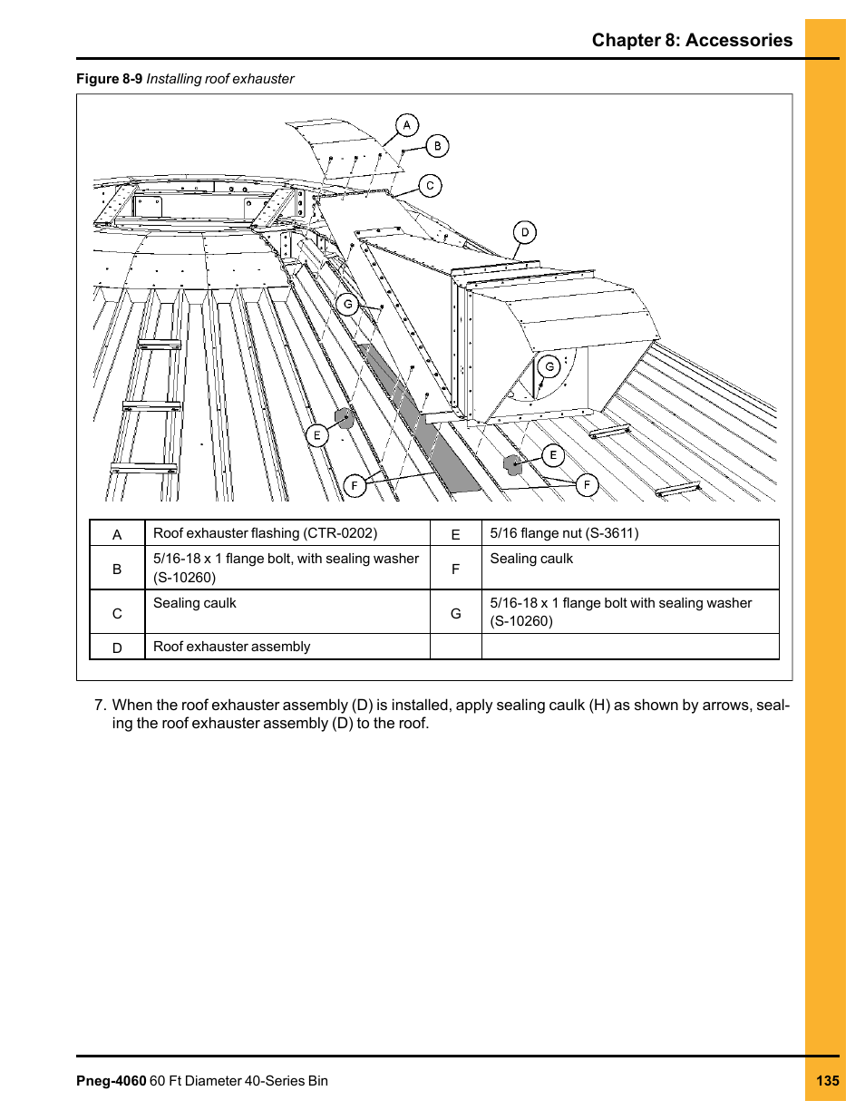 Chapter 8: accessories | Grain Systems Tanks PNEG-4060 User Manual | Page 135 / 166