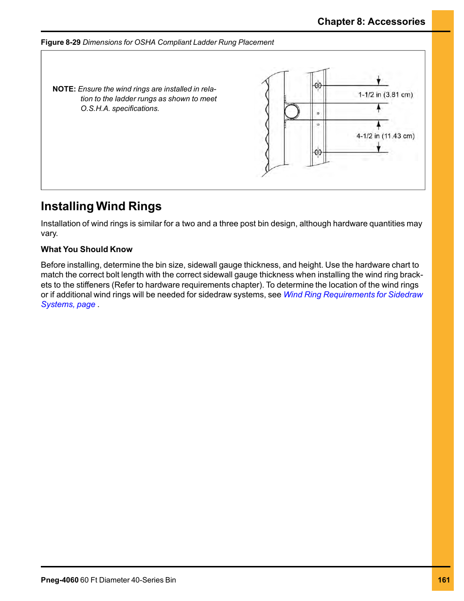 Installing wind rings | Grain Systems Tanks PNEG-4060 User Manual | Page 161 / 166