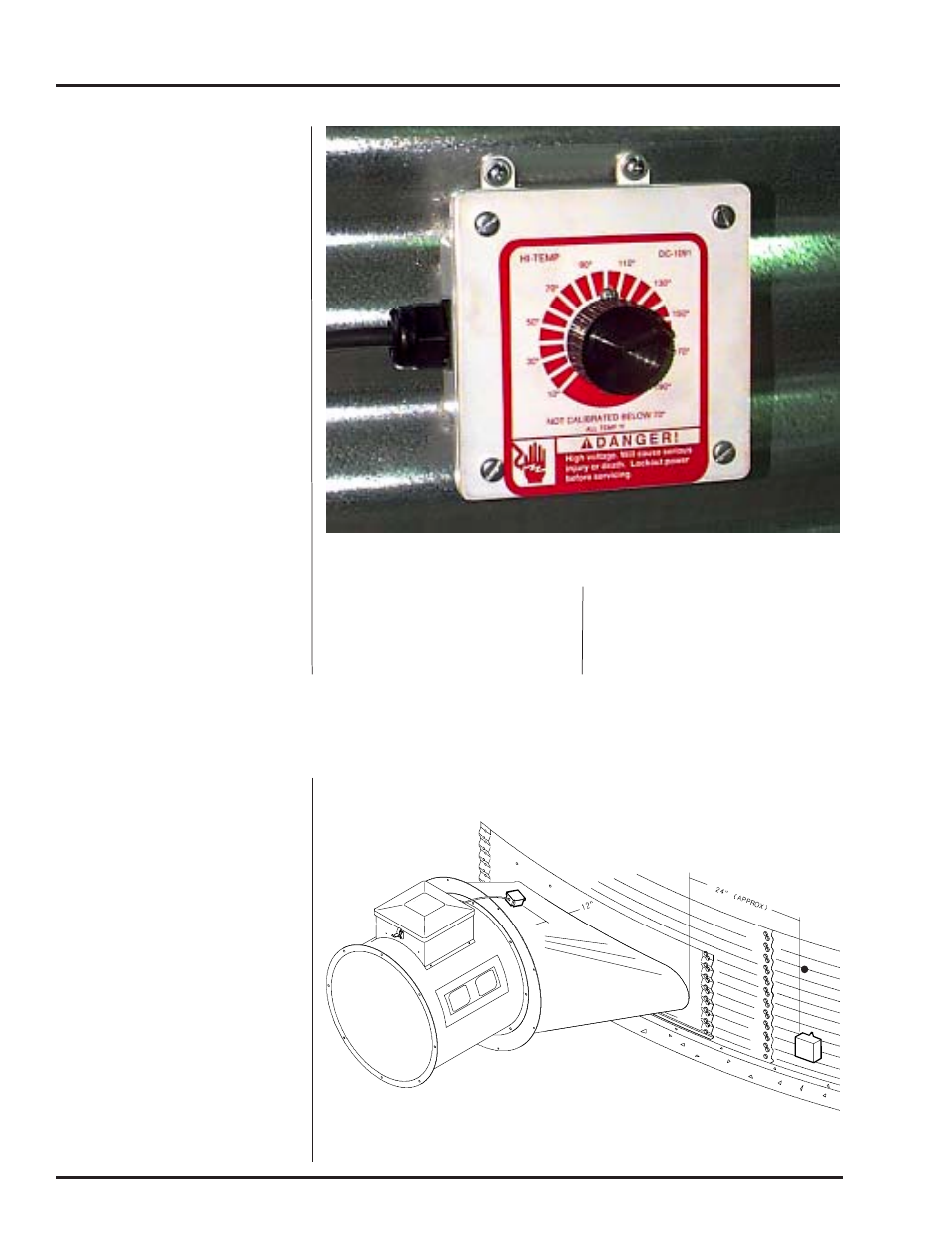 Heater installation, Plenum thermostat mounting, Transition hi-limit installation | Grain Systems PNEG-816 User Manual | Page 12 / 42