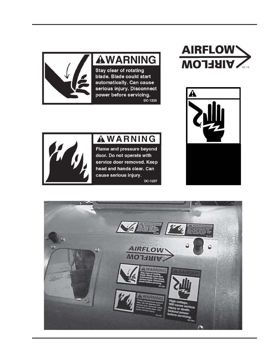 Danger, Safety alert decals | Grain Systems PNEG-816 User Manual | Page 7 / 42