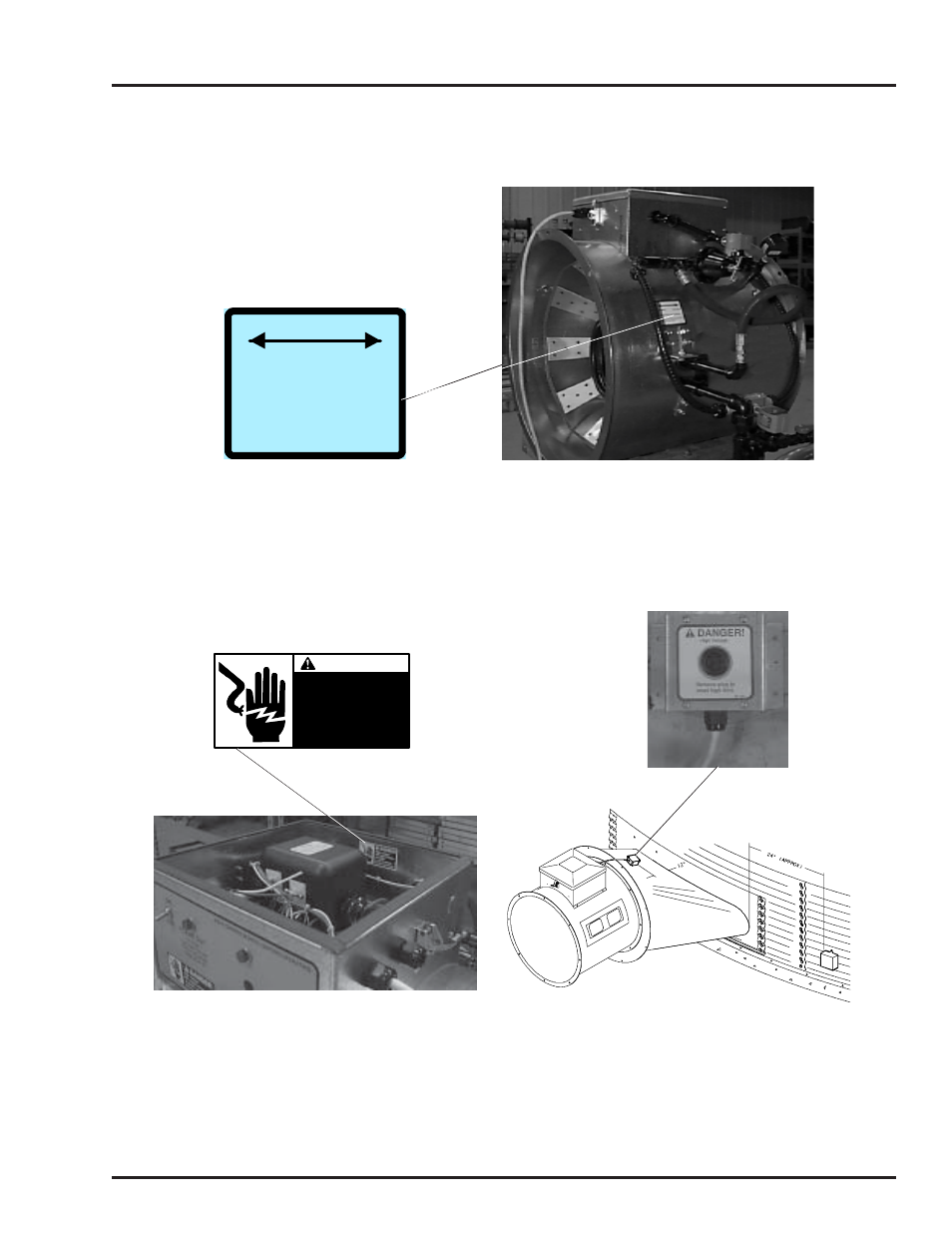 Safety alert decals, Deluxe vane axial heater, Danger | Grain Systems PNEG-816 User Manual | Page 9 / 42