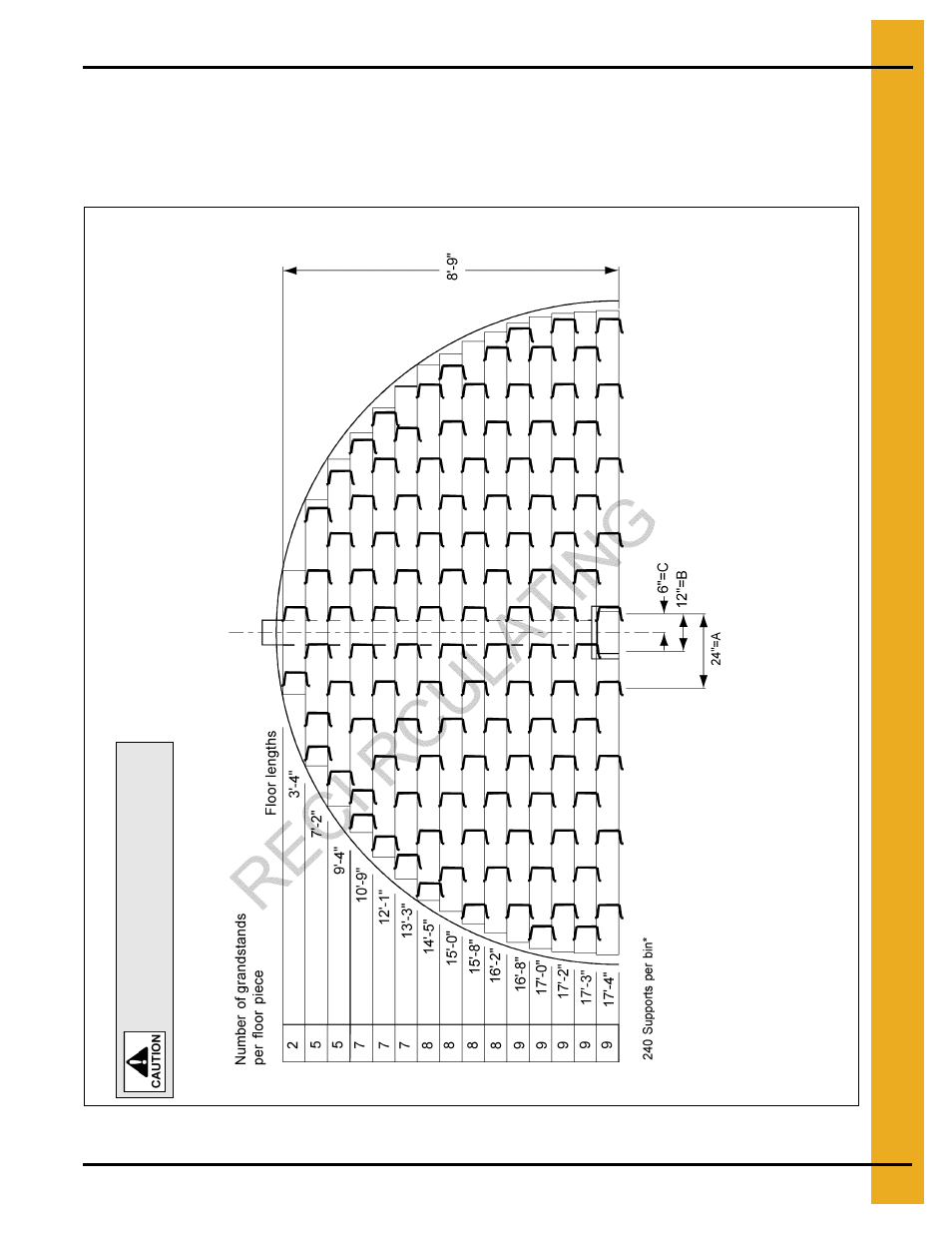 18' grandstand layout for recirculating system | Grain Systems Bin Flooring PNEG-214 User Manual | Page 21 / 38