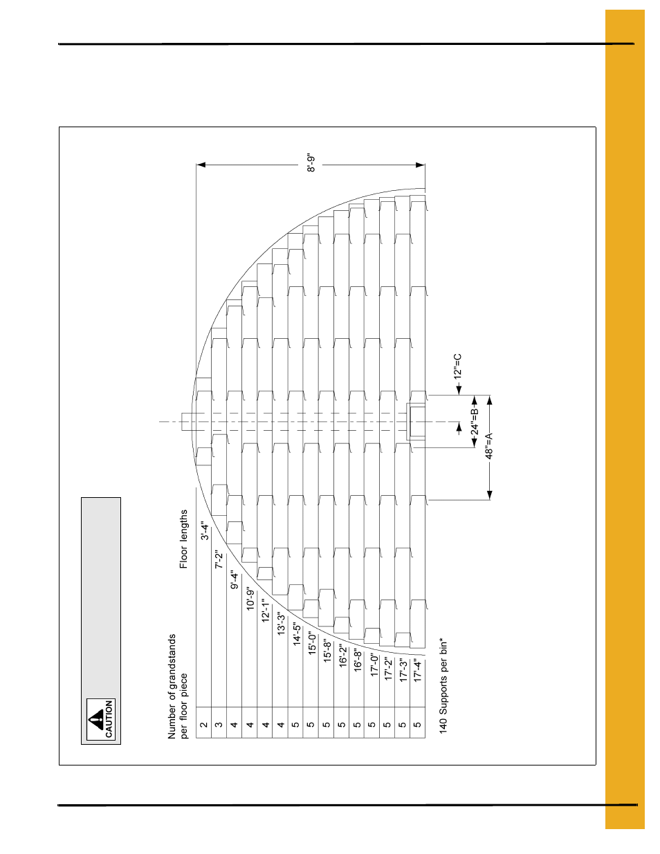 18' cut-lok/cor-lok and grandstand layouts | Grain Systems Bin Flooring PNEG-214 User Manual | Page 23 / 38