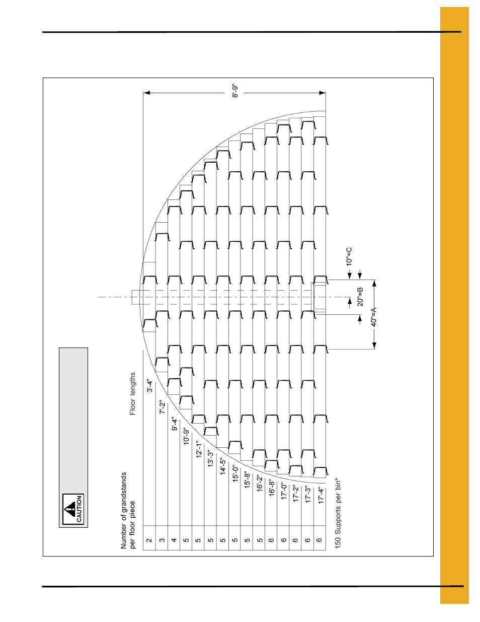 18' cut-lok/cor-lok and grandstand layouts | Grain Systems Bin Flooring PNEG-214 User Manual | Page 25 / 38