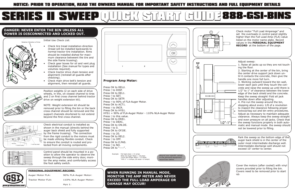 Grain Systems Bucket Elevtors, Conveyors, Series II Sweeps PNEG-1759 User Manual | 1 page