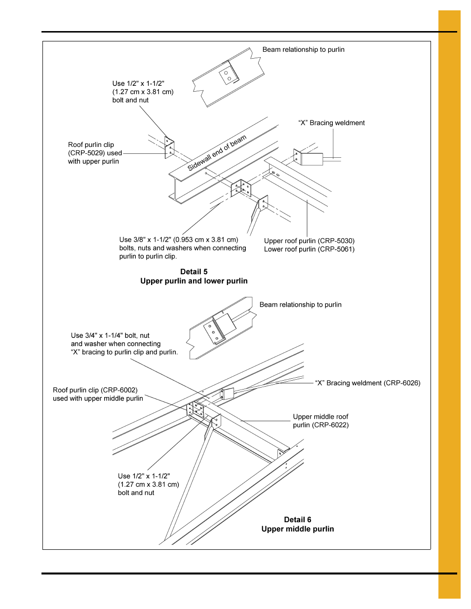 72' roof assembly instructions | Grain Systems Special Roofs PNEG-RE72-H User Manual | Page 15 / 26