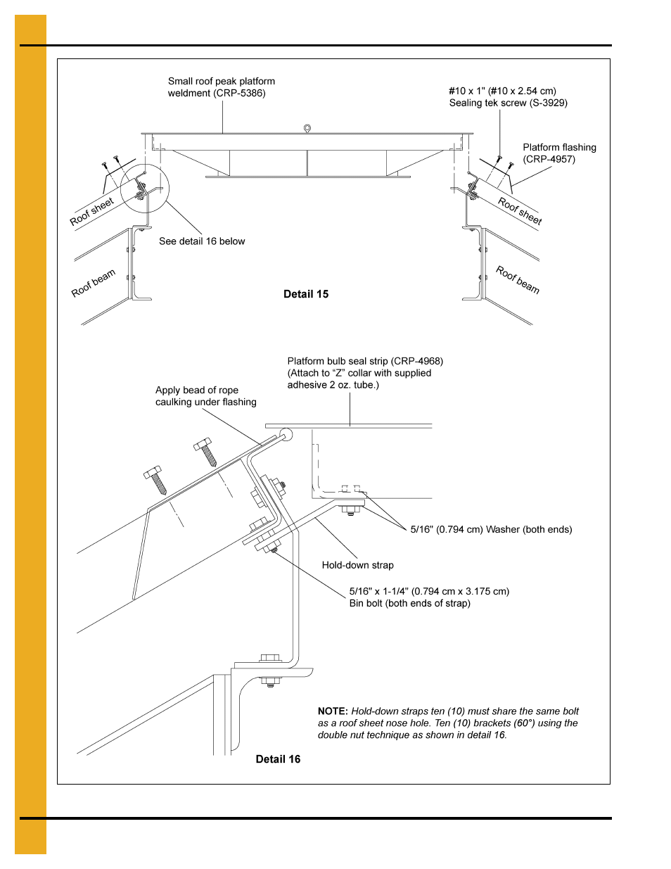 72' roof assembly instructions | Grain Systems Special Roofs PNEG-RE72-H User Manual | Page 22 / 26