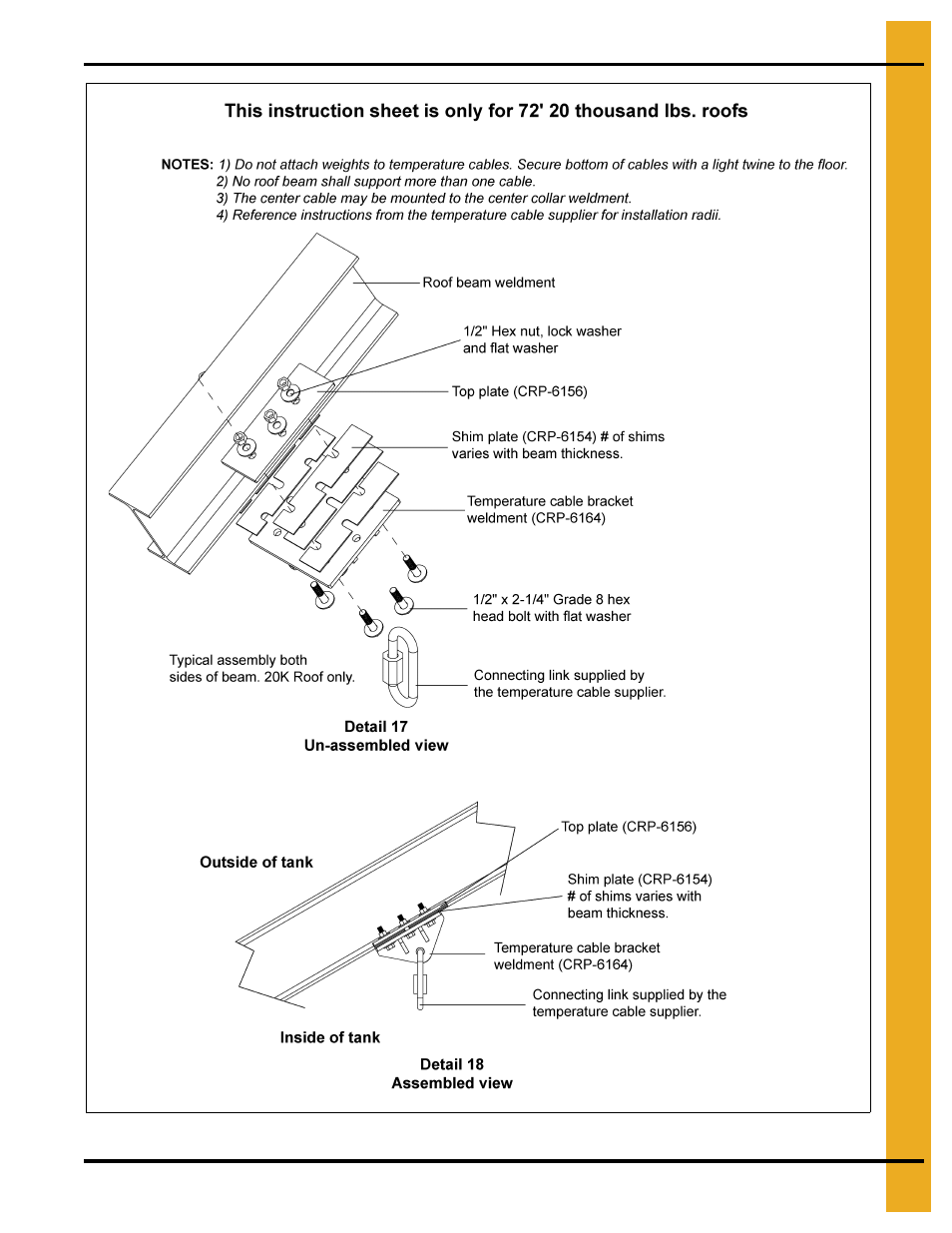 72' roof assembly instructions | Grain Systems Special Roofs PNEG-RE72-H User Manual | Page 23 / 26