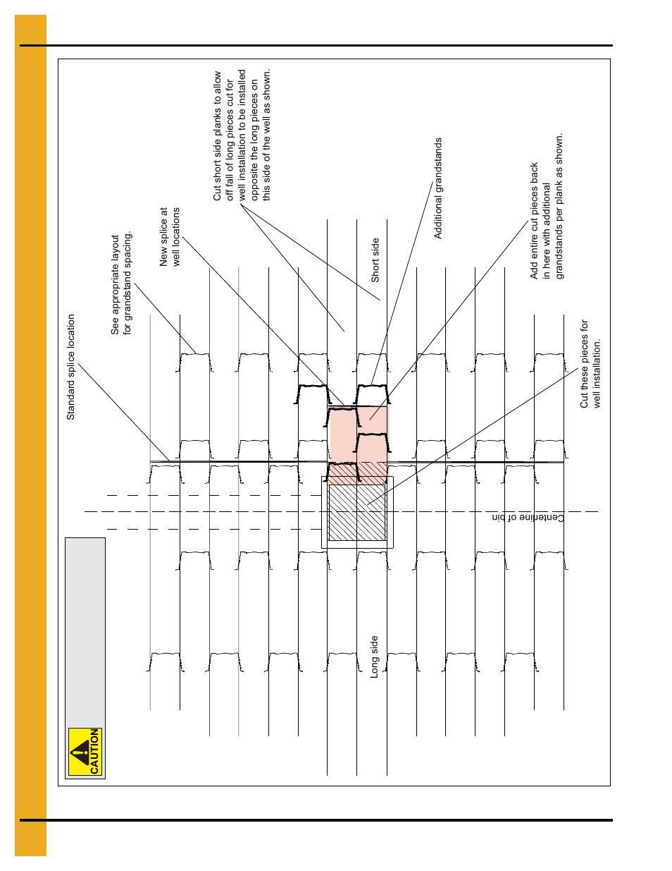 Well installation plank cut detail for split floor | Grain Systems Bin Flooring PNEG-529 User Manual | Page 14 / 34