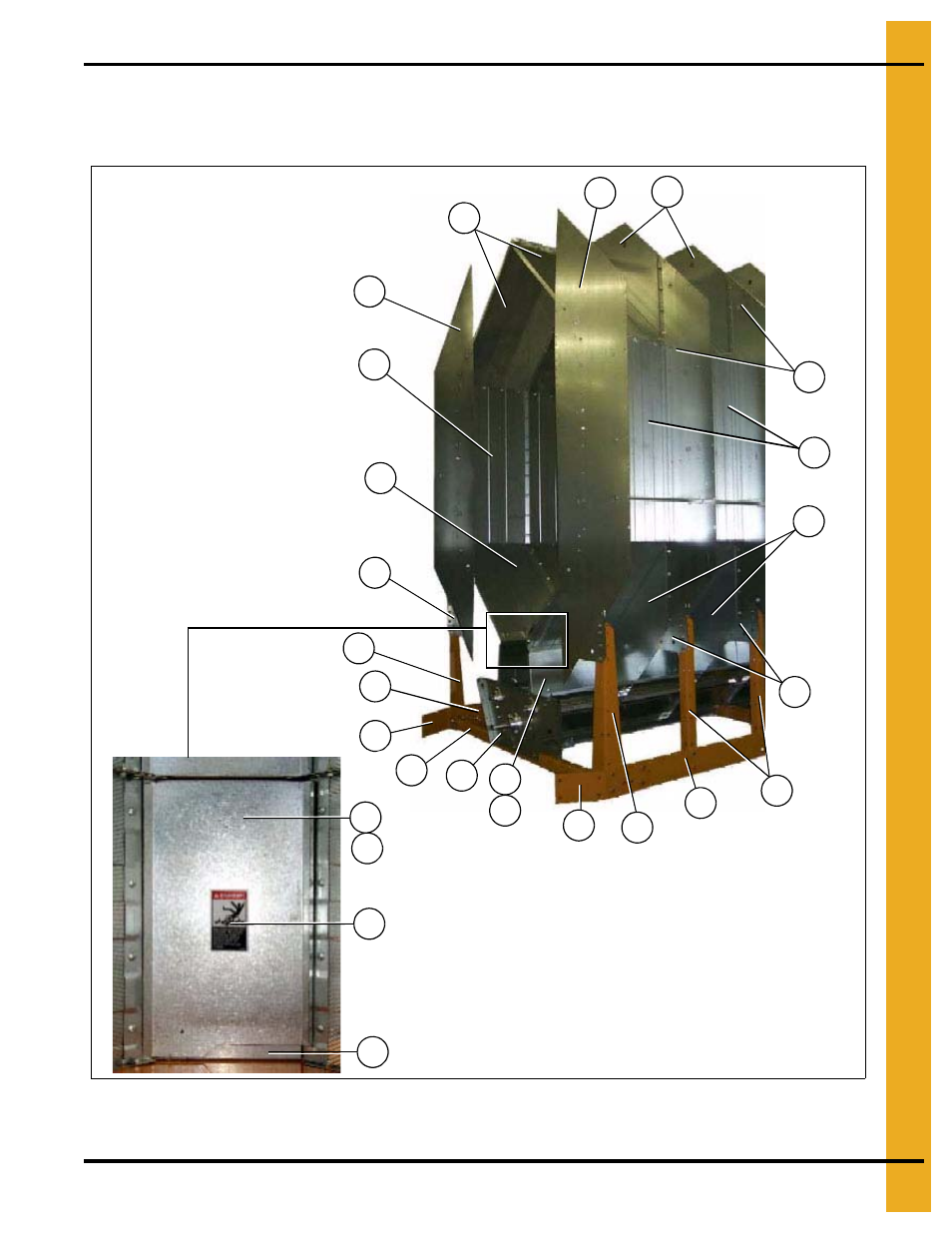 Plenum screens and bulkheads (view from front end), Main structure assembly | Grain Systems PNEG-1934 User Manual | Page 13 / 146