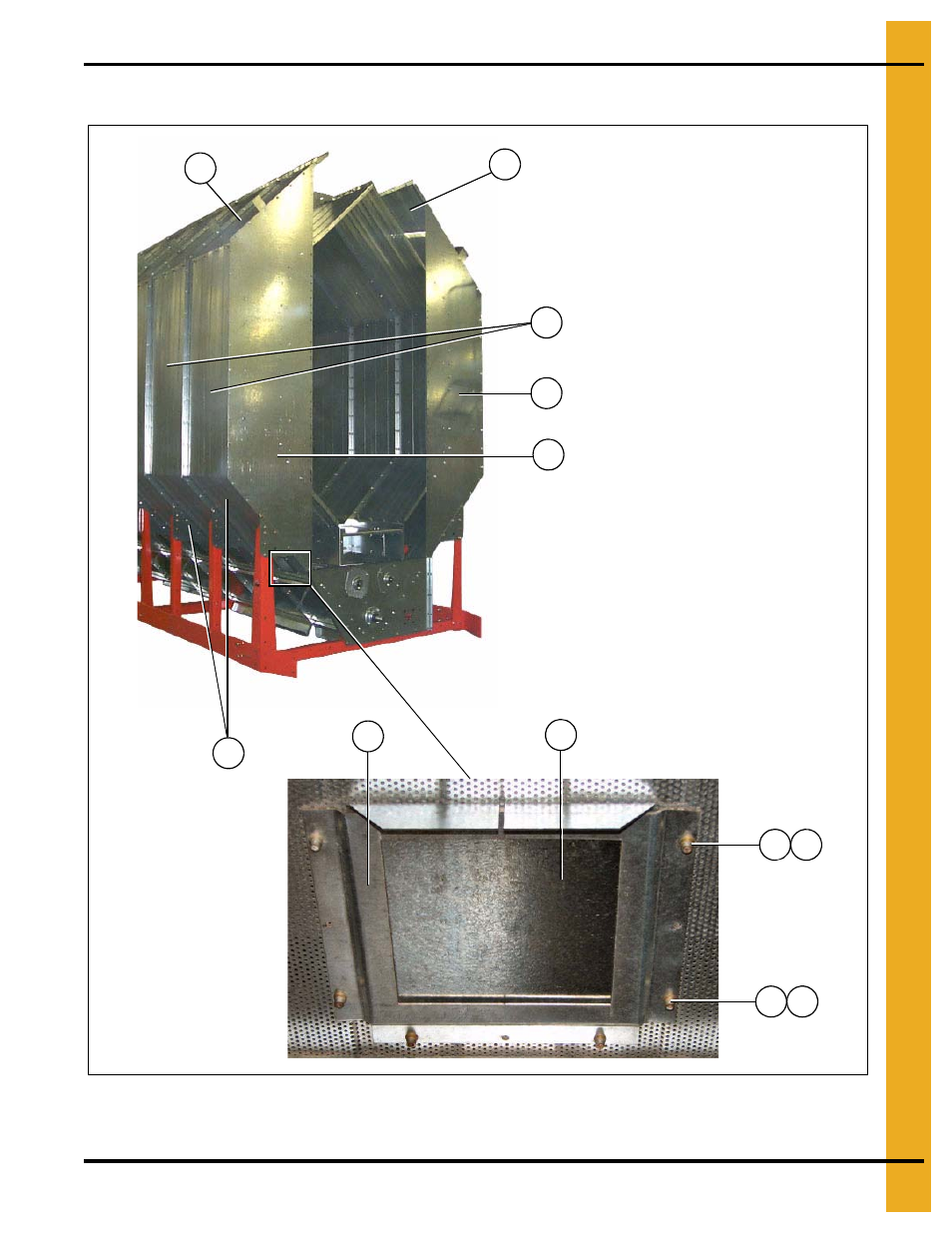 Outside screens - 7" metering roll, Main structure assembly | Grain Systems PNEG-1934 User Manual | Page 31 / 146