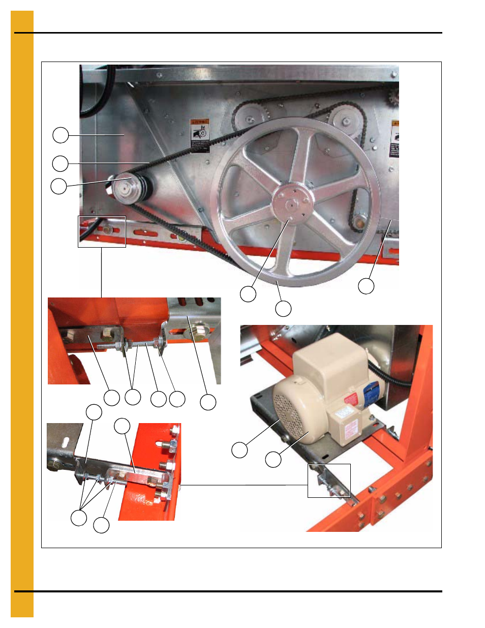 7" bottom auger drive, Auger and metering roll drive trains | Grain Systems PNEG-1934 User Manual | Page 52 / 146